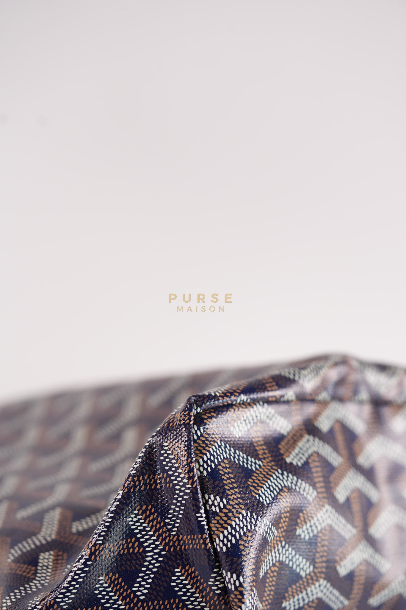 Saint Louis PM in Navy Blue Goyardine Canvas | Purse Maison Luxury Bags Shop