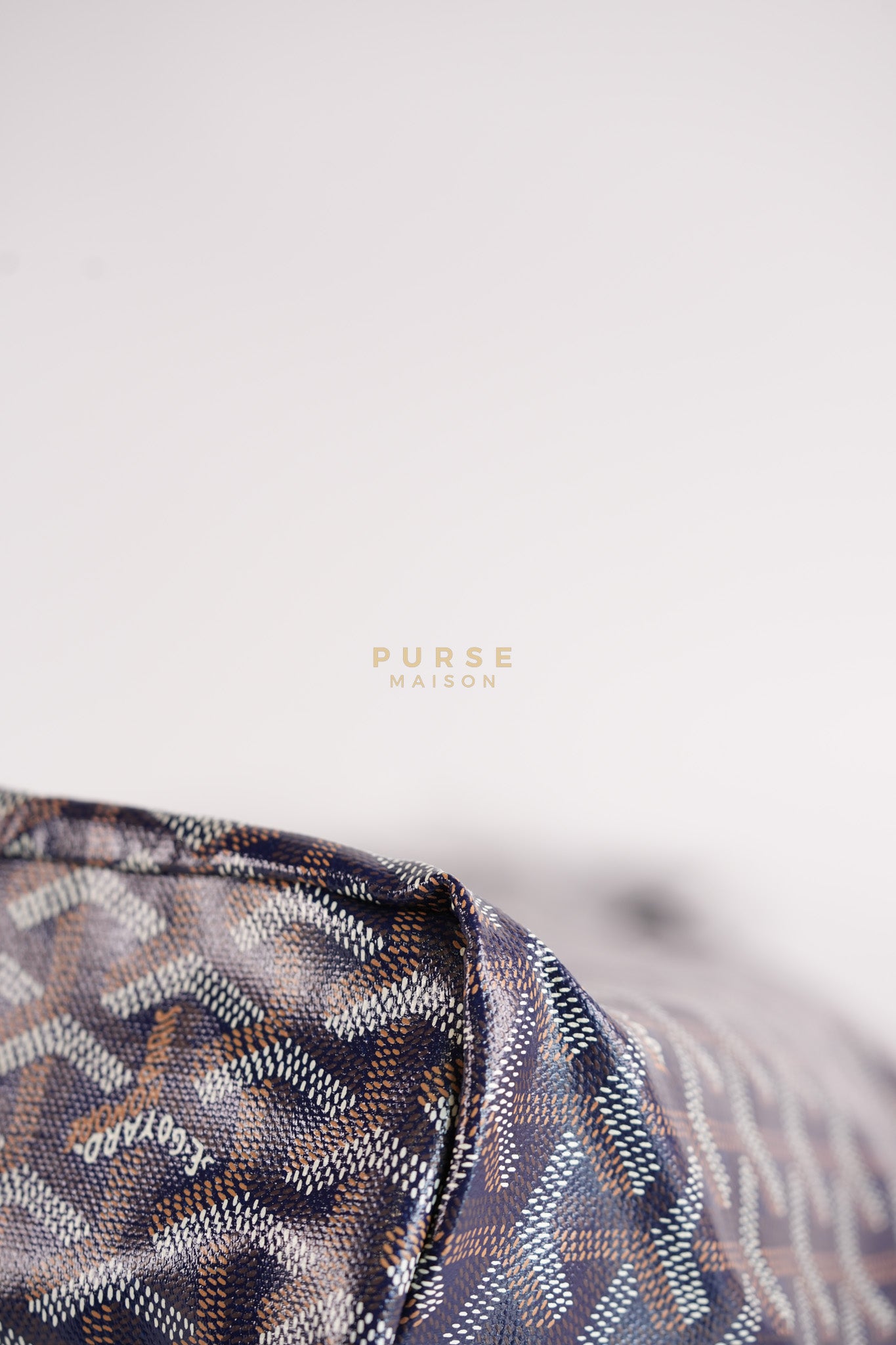 Saint Louis PM in Navy Blue Goyardine Canvas | Purse Maison Luxury Bags Shop