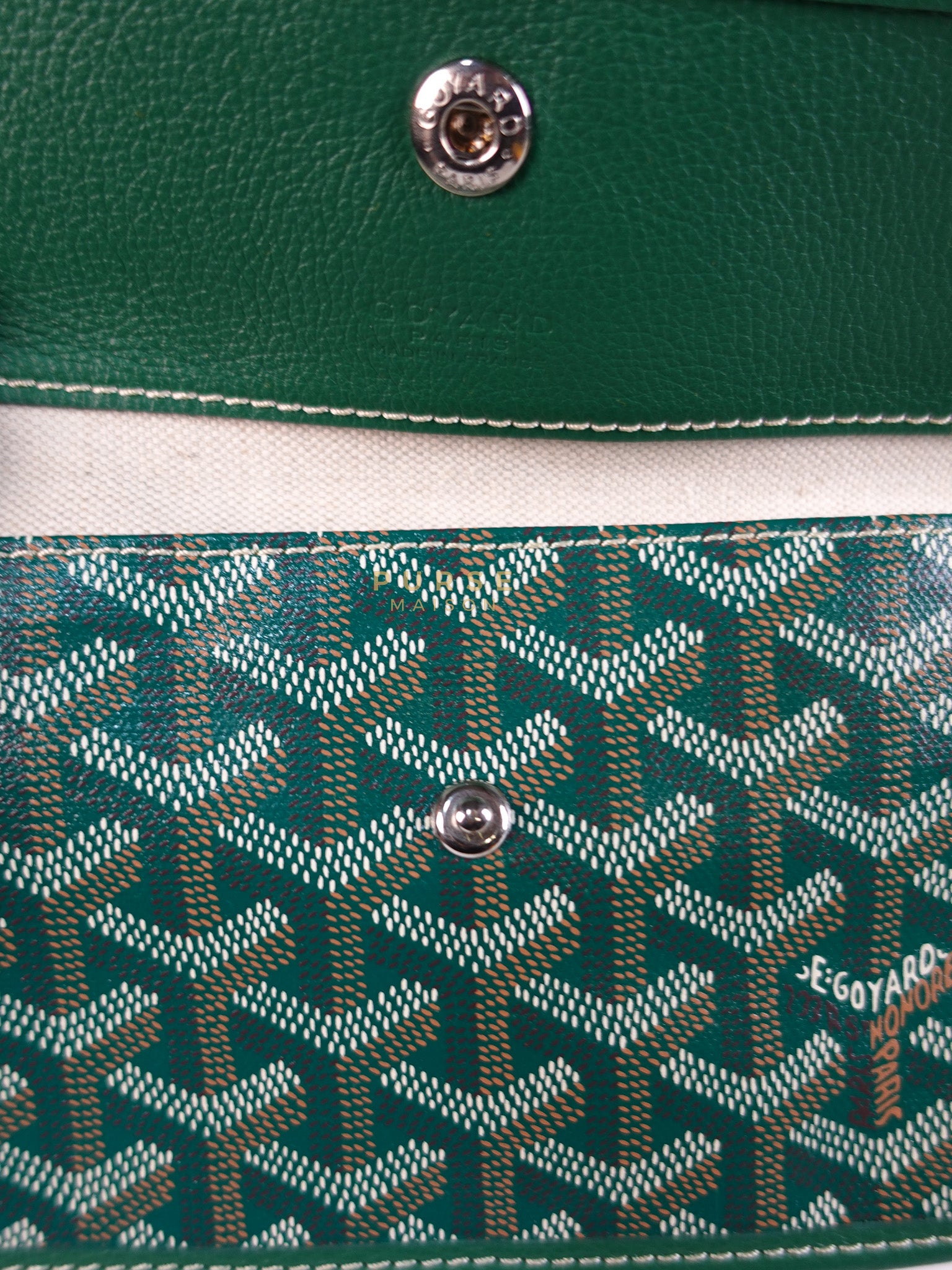 Saint Louis PM in Vert Goyardine Canvas | Purse Maison Luxury Bags Shop