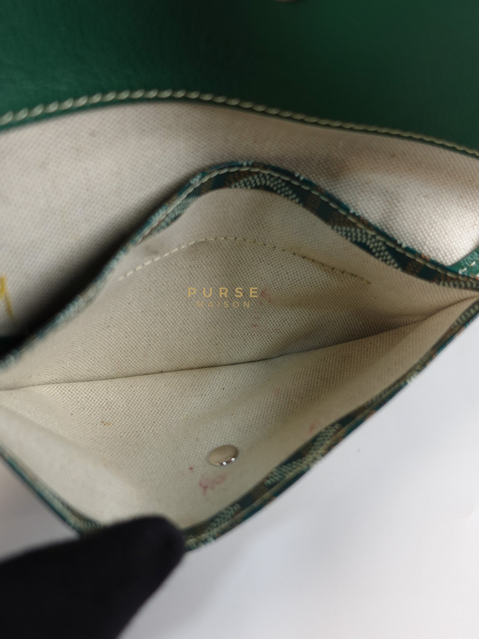 Saint Louis PM in Vert Goyardine Canvas | Purse Maison Luxury Bags Shop