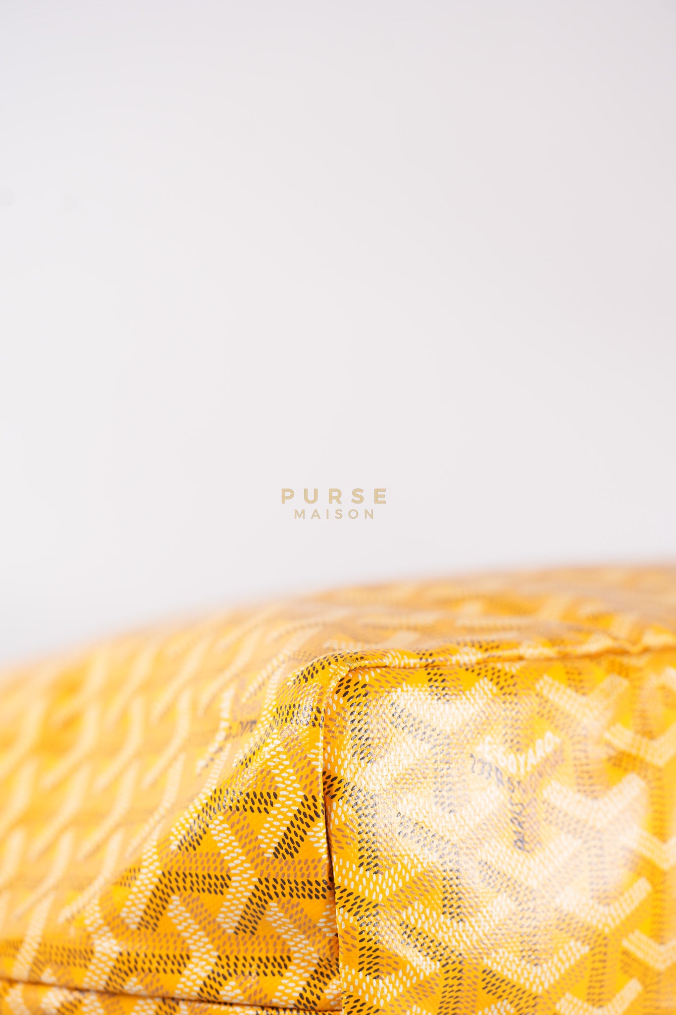 Saint Louis PM (Jaune) Yellow in Goyardine Canvas | Purse Maison Luxury Bags Shop