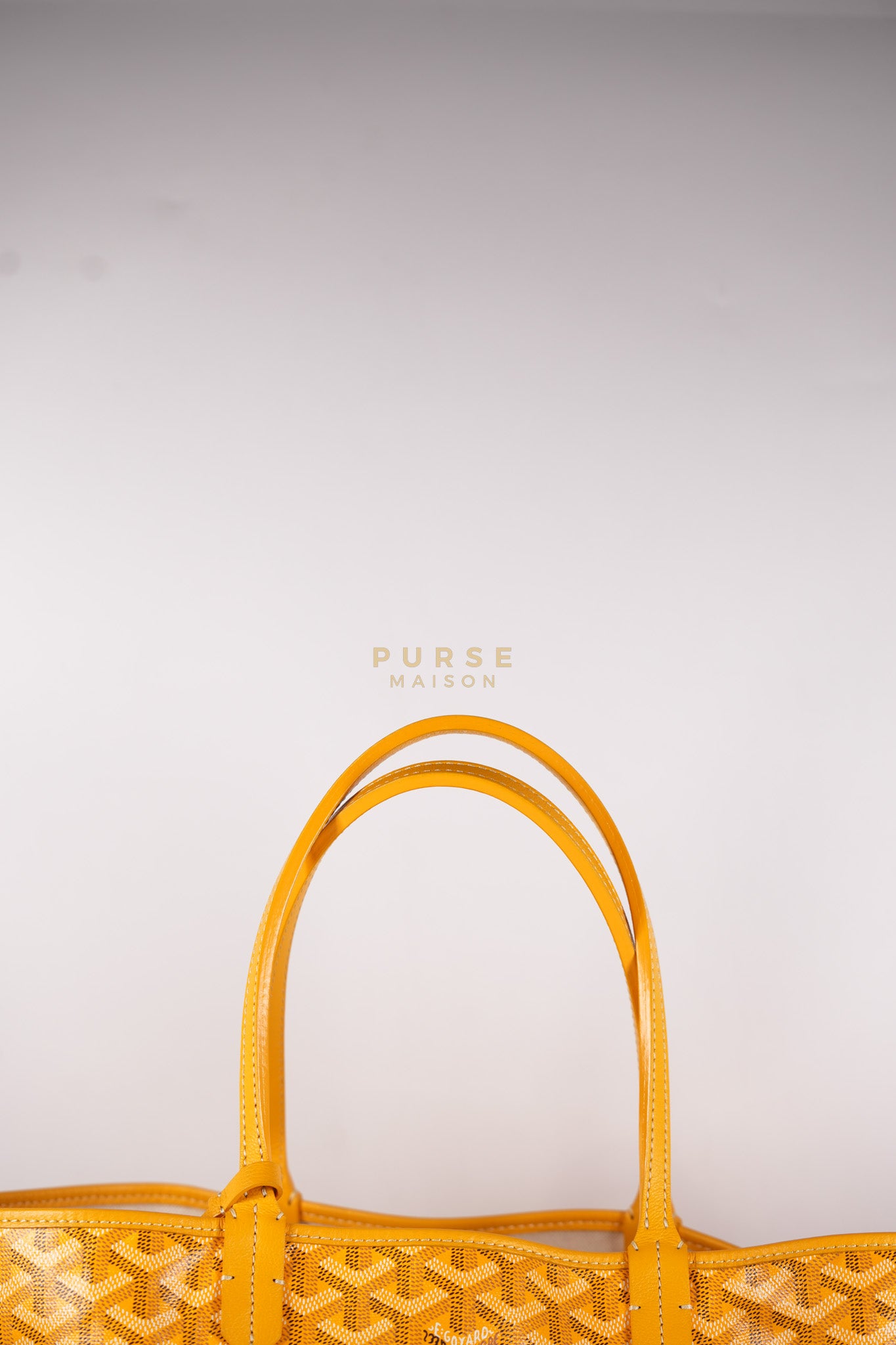 Saint Louis PM (Jaune) Yellow in Goyardine Canvas | Purse Maison Luxury Bags Shop