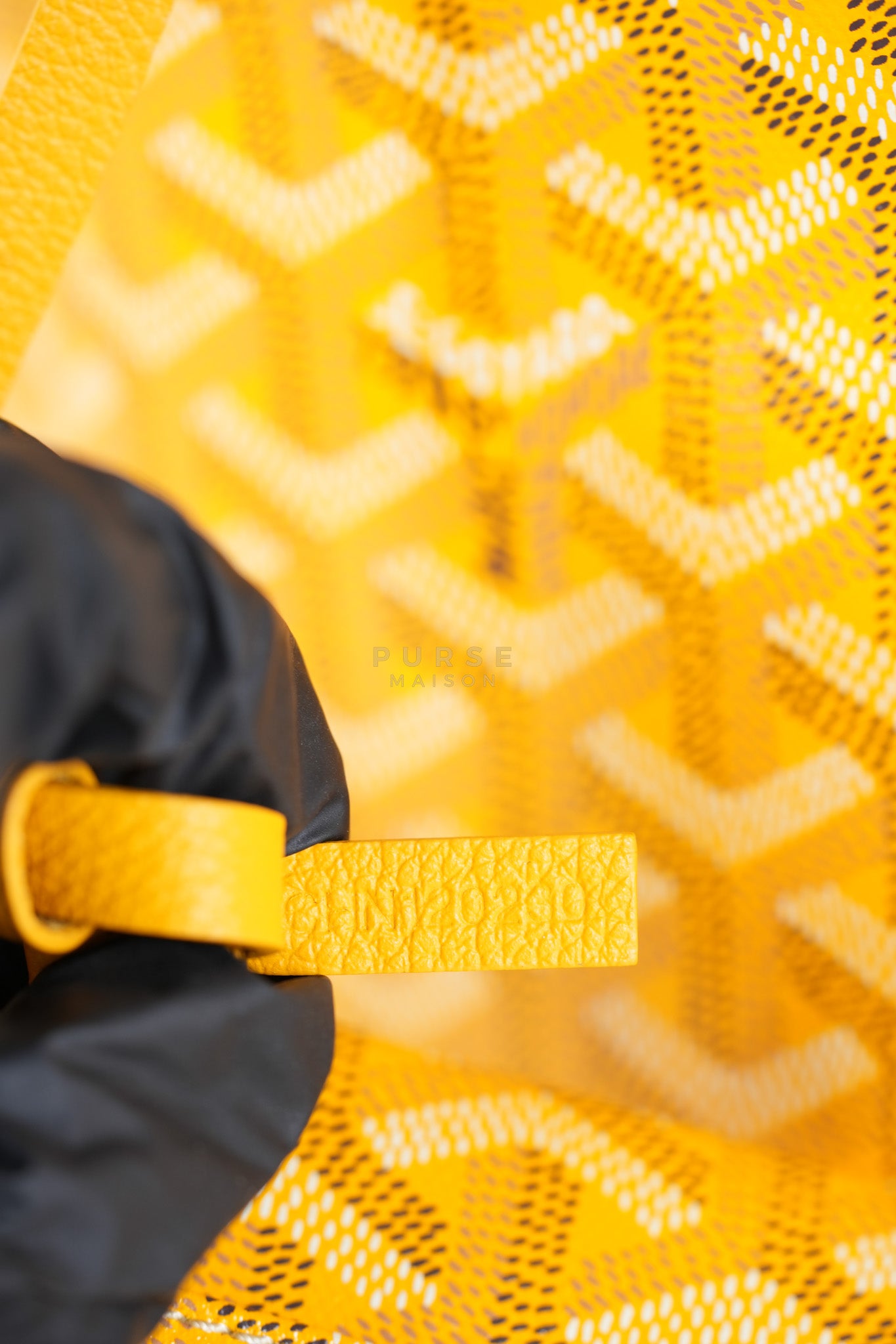 Saint Louis PM (Jaune) Yellow in Goyardine Canvas | Purse Maison Luxury Bags Shop