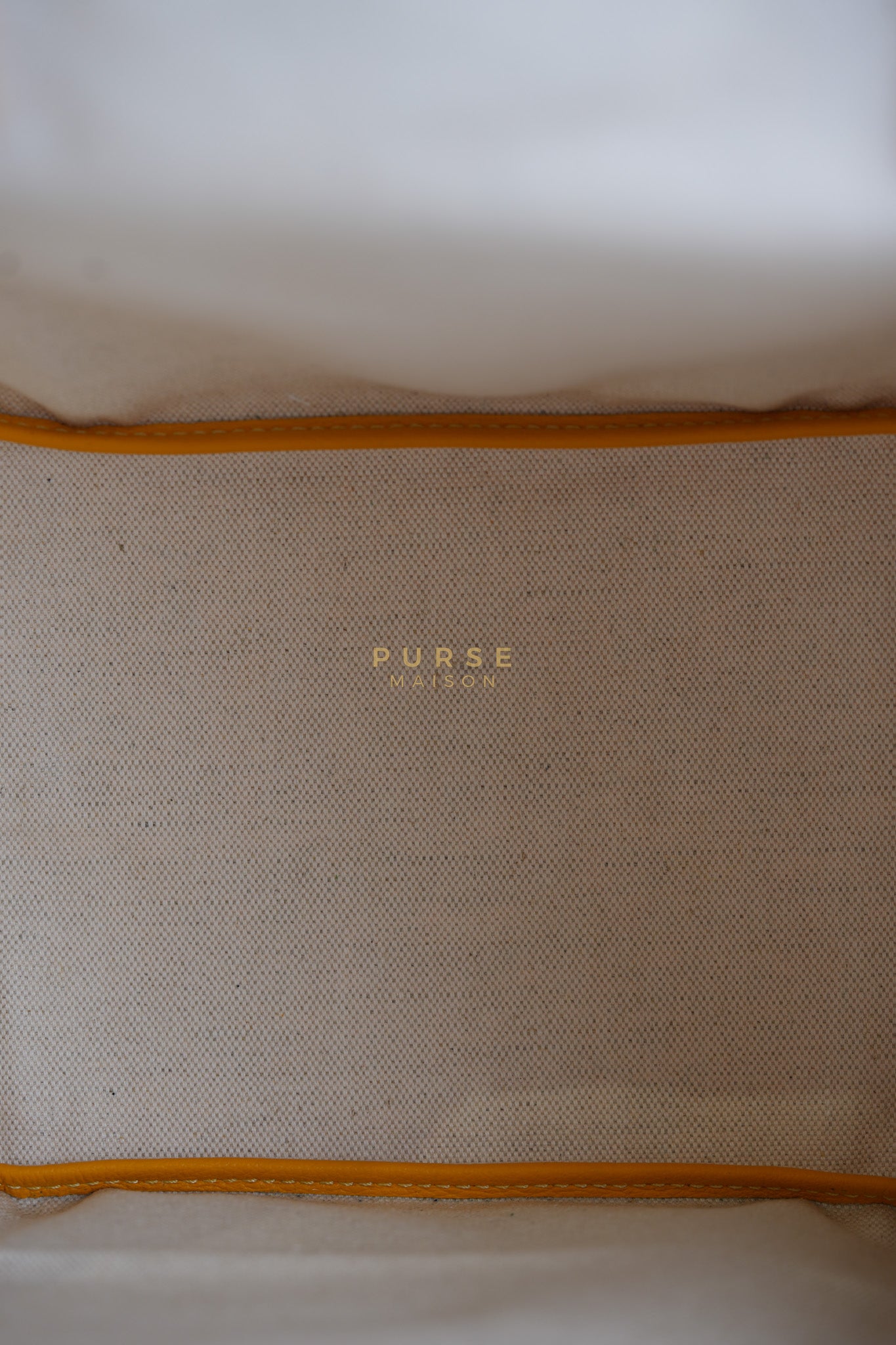 Saint Louis PM (Jaune) Yellow in Goyardine Canvas | Purse Maison Luxury Bags Shop