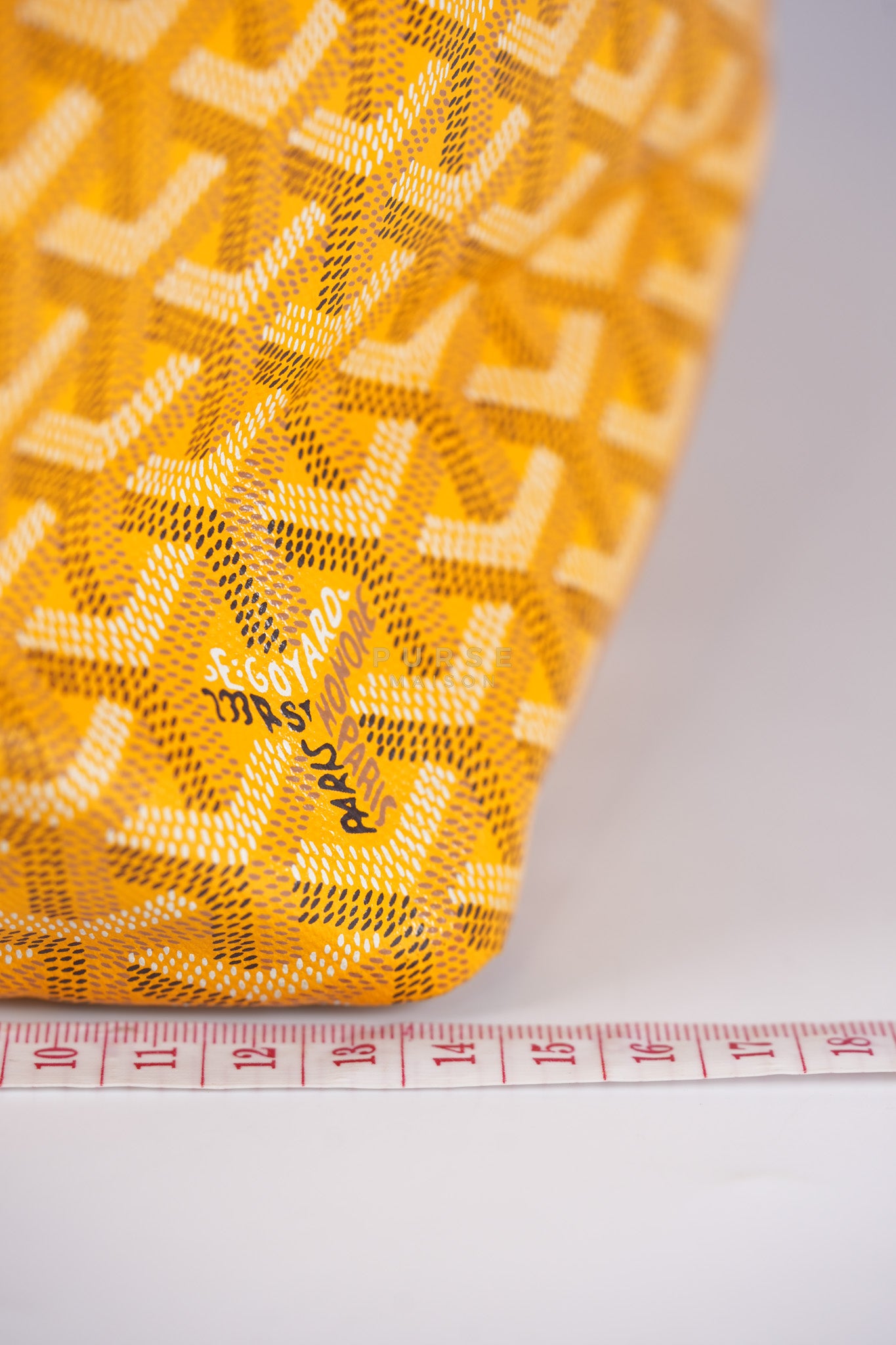 Saint Louis PM (Jaune) Yellow in Goyardine Canvas | Purse Maison Luxury Bags Shop