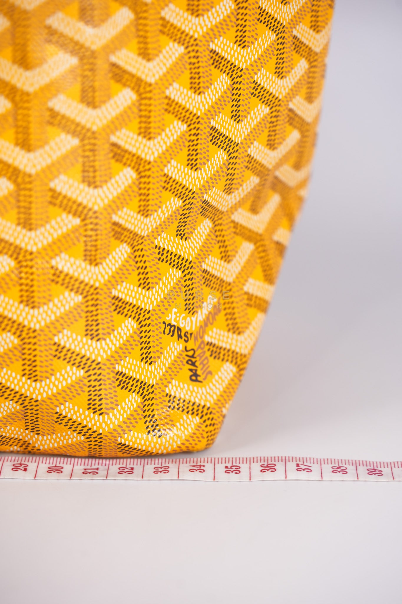 Saint Louis PM (Jaune) Yellow in Goyardine Canvas | Purse Maison Luxury Bags Shop