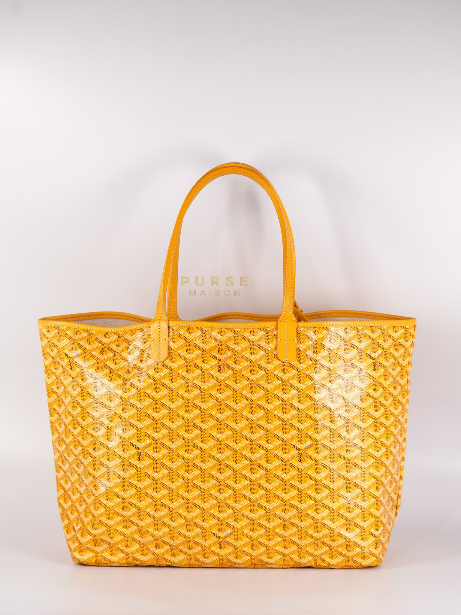 Saint Louis PM (Jaune) Yellow in Goyardine Canvas | Purse Maison Luxury Bags Shop