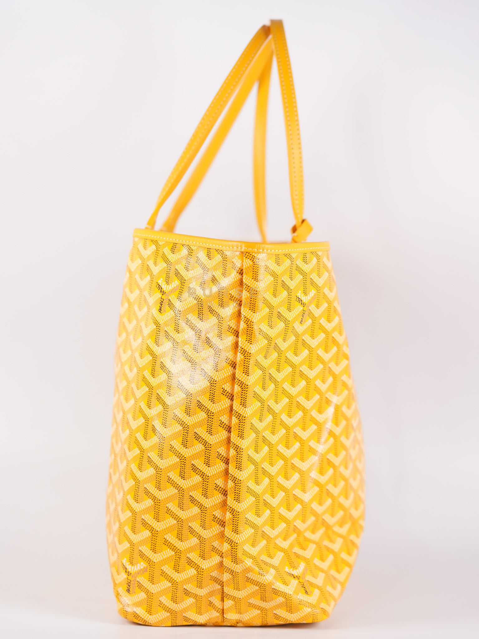 Saint Louis PM (Jaune) Yellow in Goyardine Canvas | Purse Maison Luxury Bags Shop