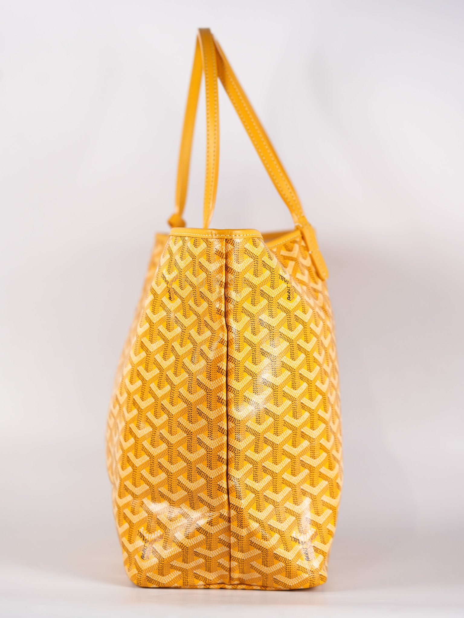 Saint Louis PM (Jaune) Yellow in Goyardine Canvas | Purse Maison Luxury Bags Shop