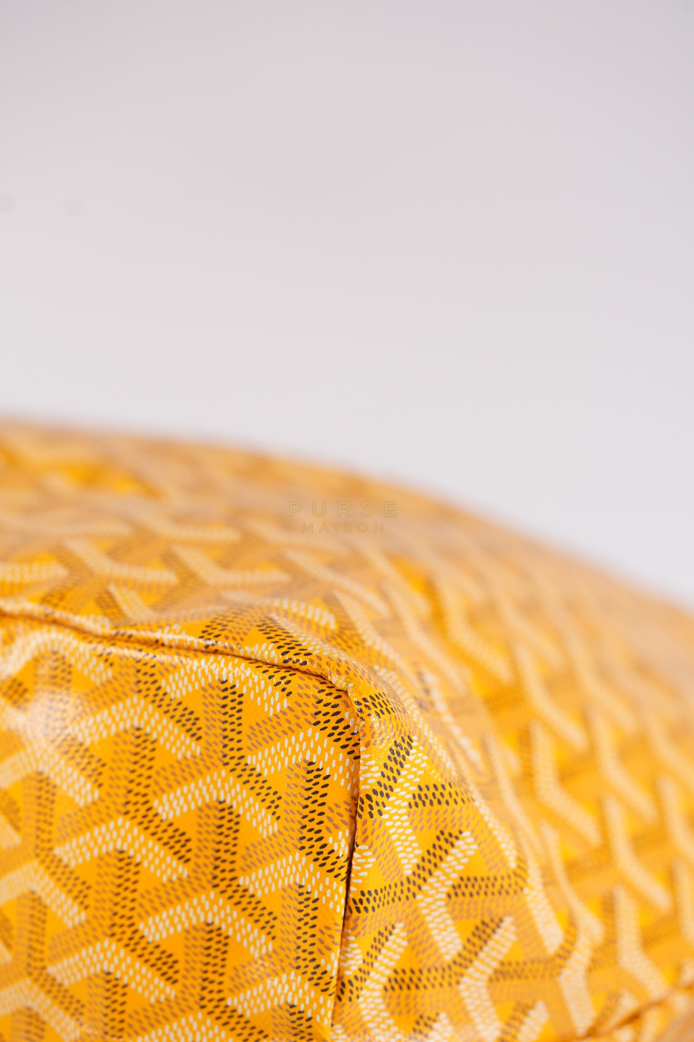 Saint Louis PM (Jaune) Yellow in Goyardine Canvas | Purse Maison Luxury Bags Shop
