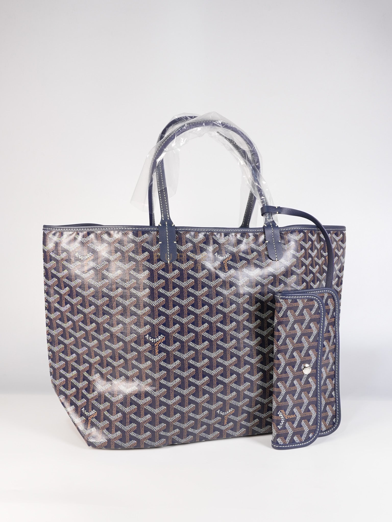 Saint Louis PM Navy Blue in Goyardine Canvas | Purse Maison Luxury Bags Shop