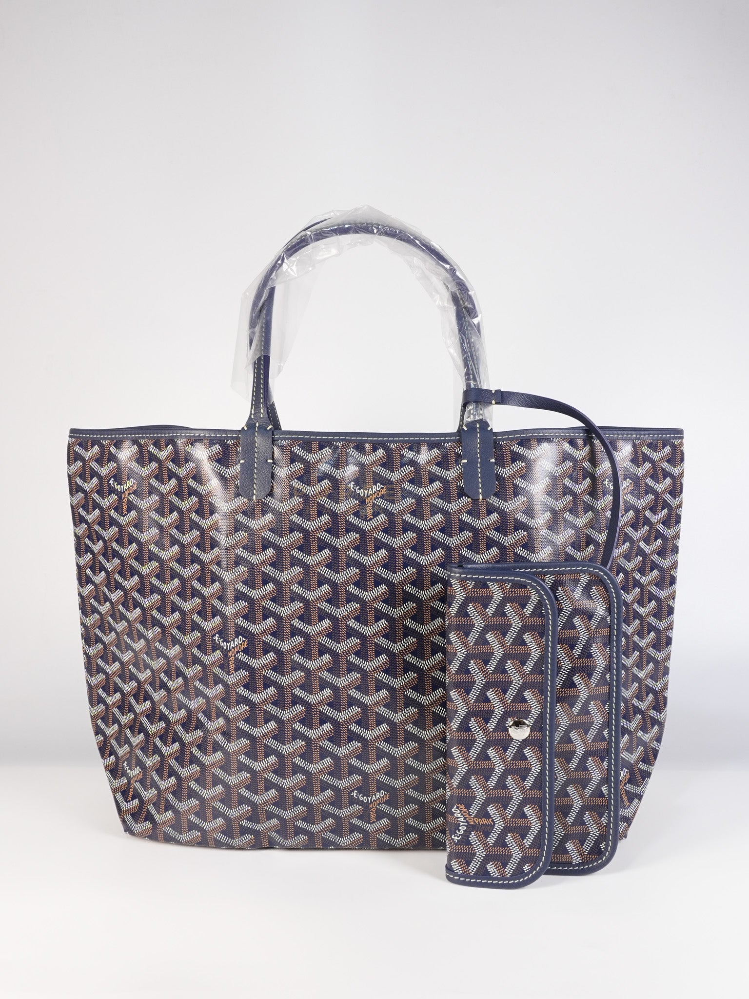Saint Louis PM Navy Blue in Goyardine Canvas | Purse Maison Luxury Bags Shop