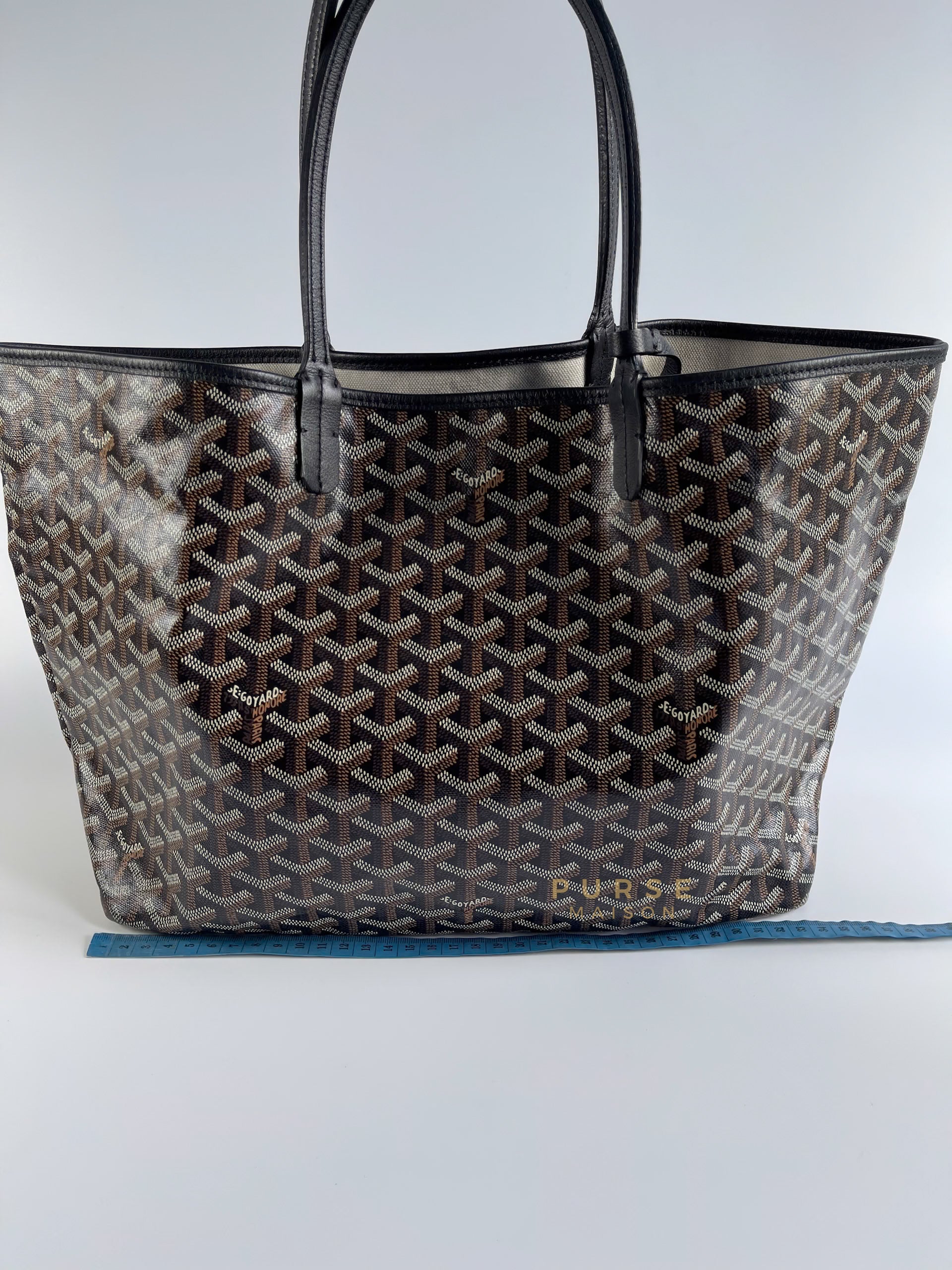 Saint Louis PM Noir Tote Bag (Black) | Purse Maison Luxury Bags Shop