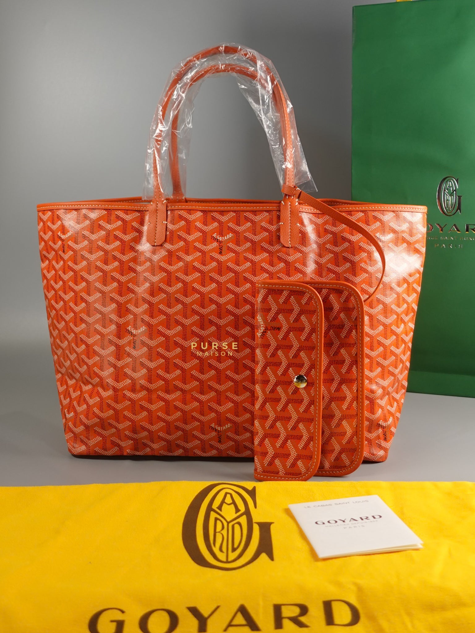 Saint Louis PM Orange Tote Bag | Purse Maison Luxury Bags Shop