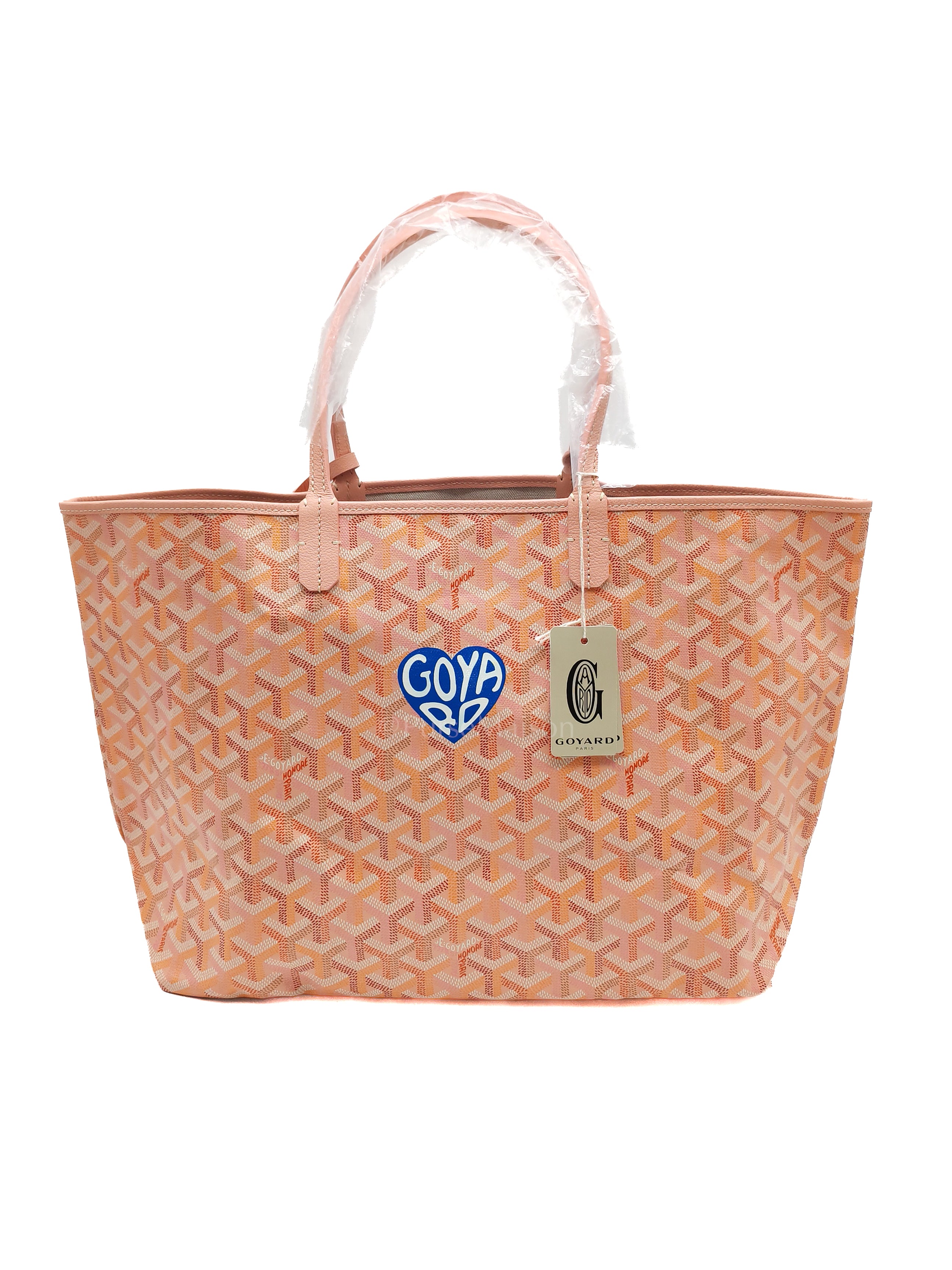 Saint Louis PM Powder Pink with Croc Universel Clip Charm in Goyardine Canvas Tote Bag (Limited Edition) | Purse Maison Luxury Bags Shop