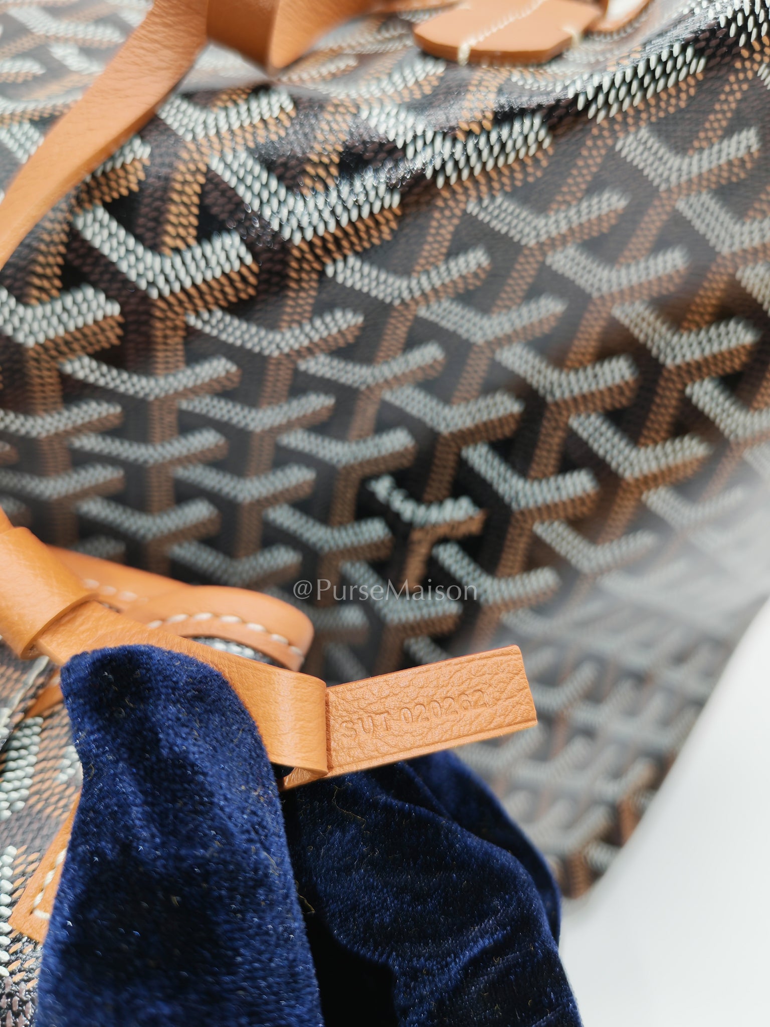 Saint Louis PM Tan with Croc Universel Clip Charm in Goyardine Canvas Tote Bag | Purse Maison Luxury Bags Shop