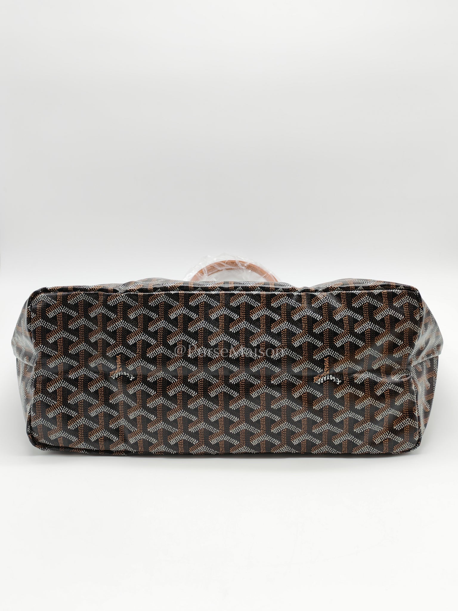 Saint Louis PM Tan with Croc Universel Clip Charm in Goyardine Canvas Tote Bag | Purse Maison Luxury Bags Shop