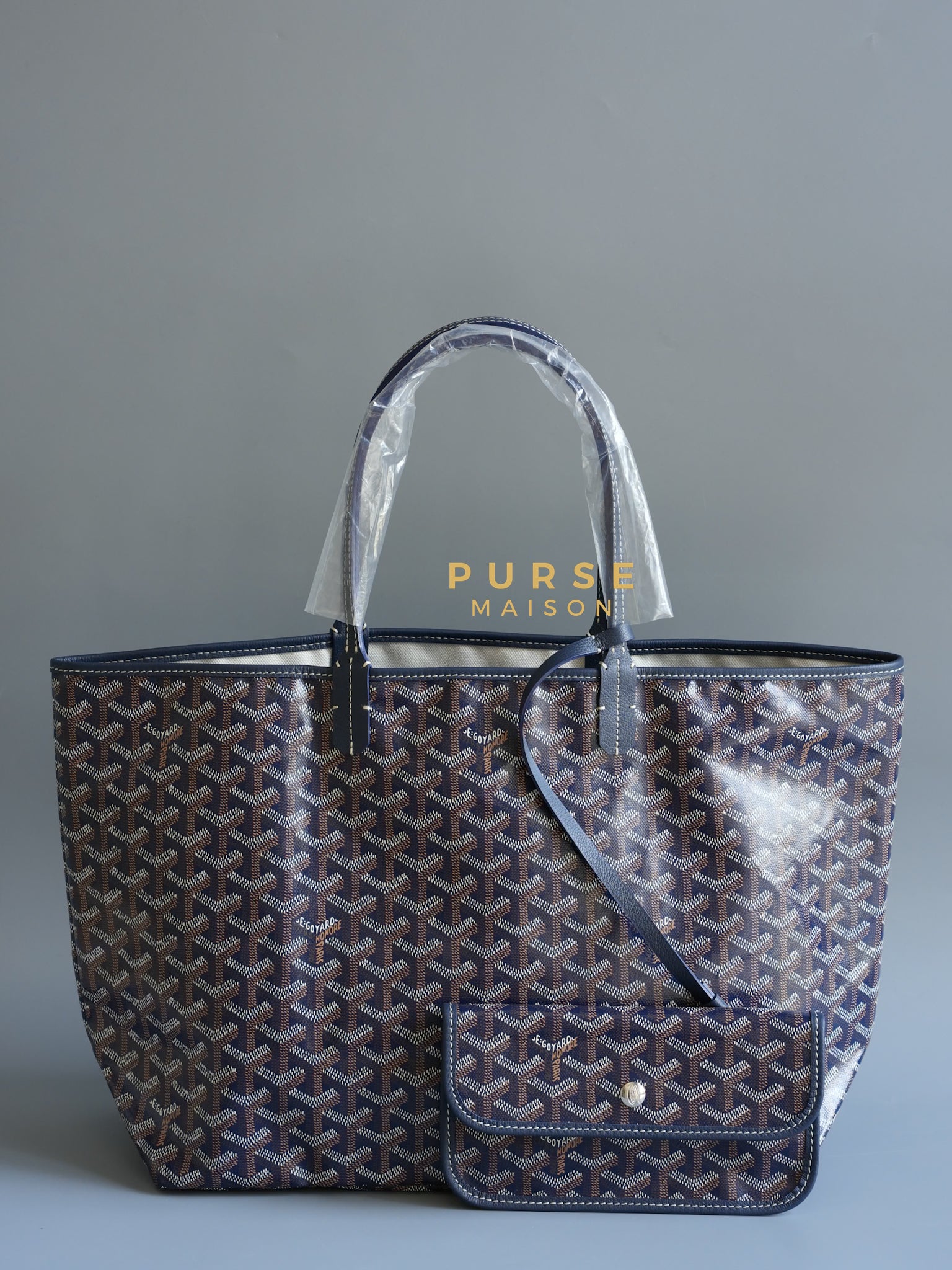 Saint Louis PM Tote Bag Bleu Marine (Navy Blue) | Purse Maison Luxury Bags Shop