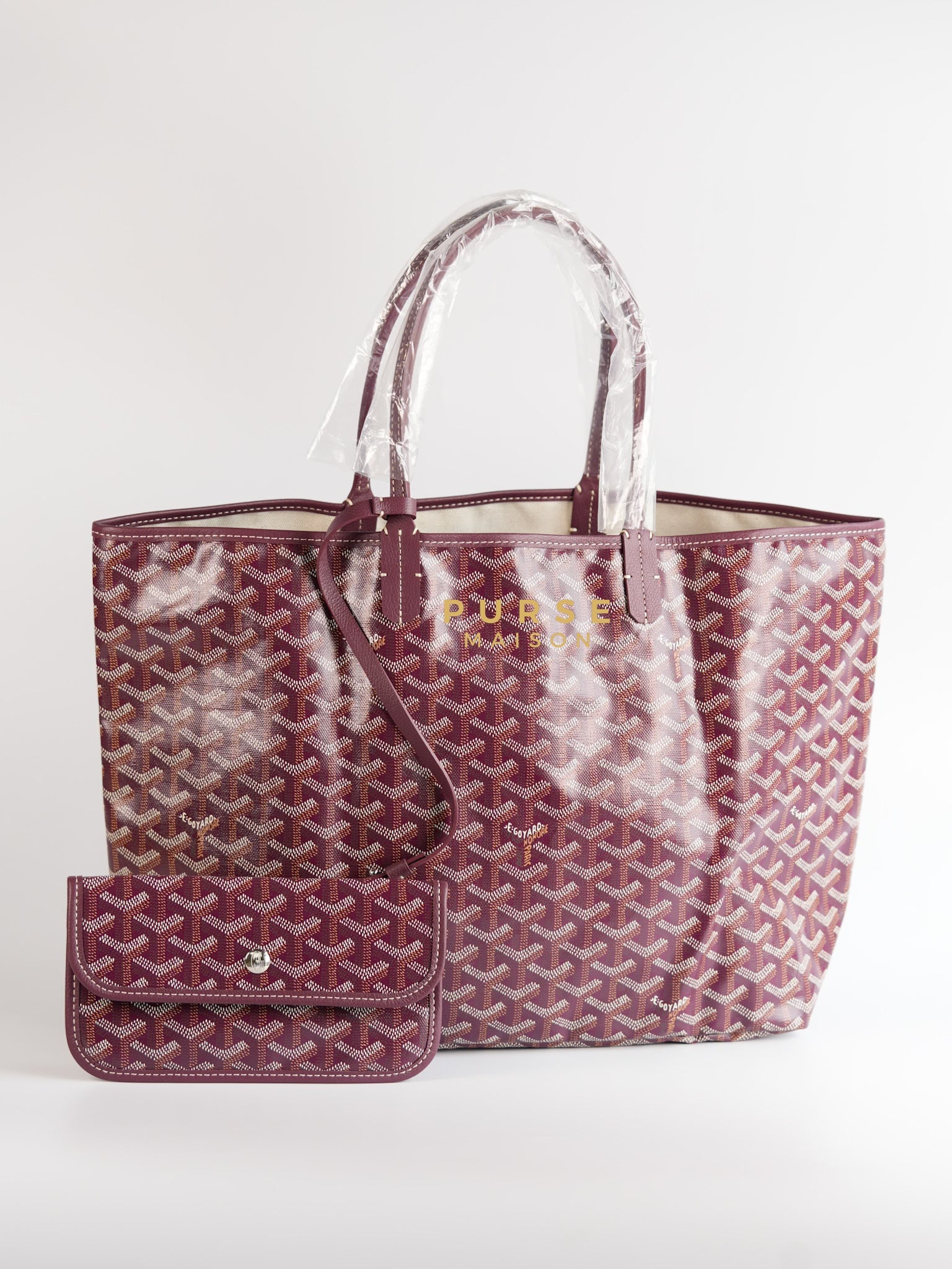 Saint Louis PM Tote Bag in Bordeaux (Maroon) | Purse Maison Luxury Bags Shop