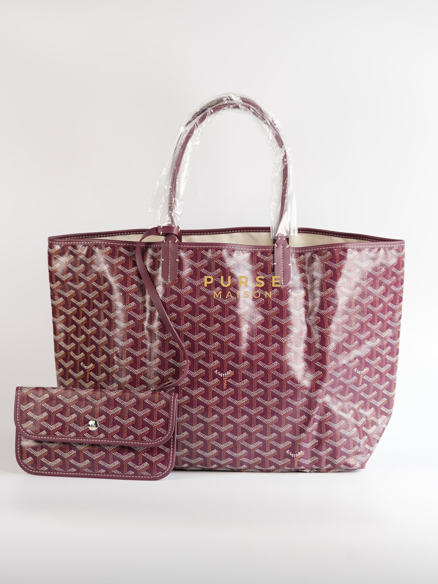 Saint Louis PM Tote Bag in Bordeaux (Maroon) | Purse Maison Luxury Bags Shop