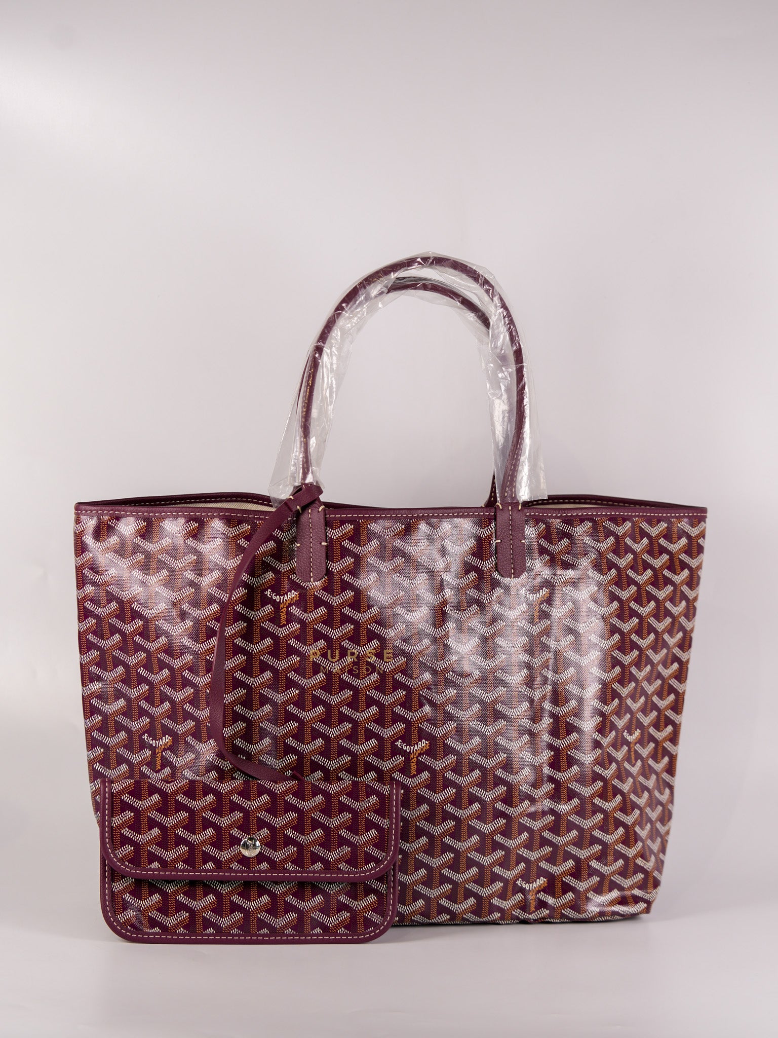Saint Louis PM Tote Bag in Burgundy | Purse Maison Luxury Bags Shop