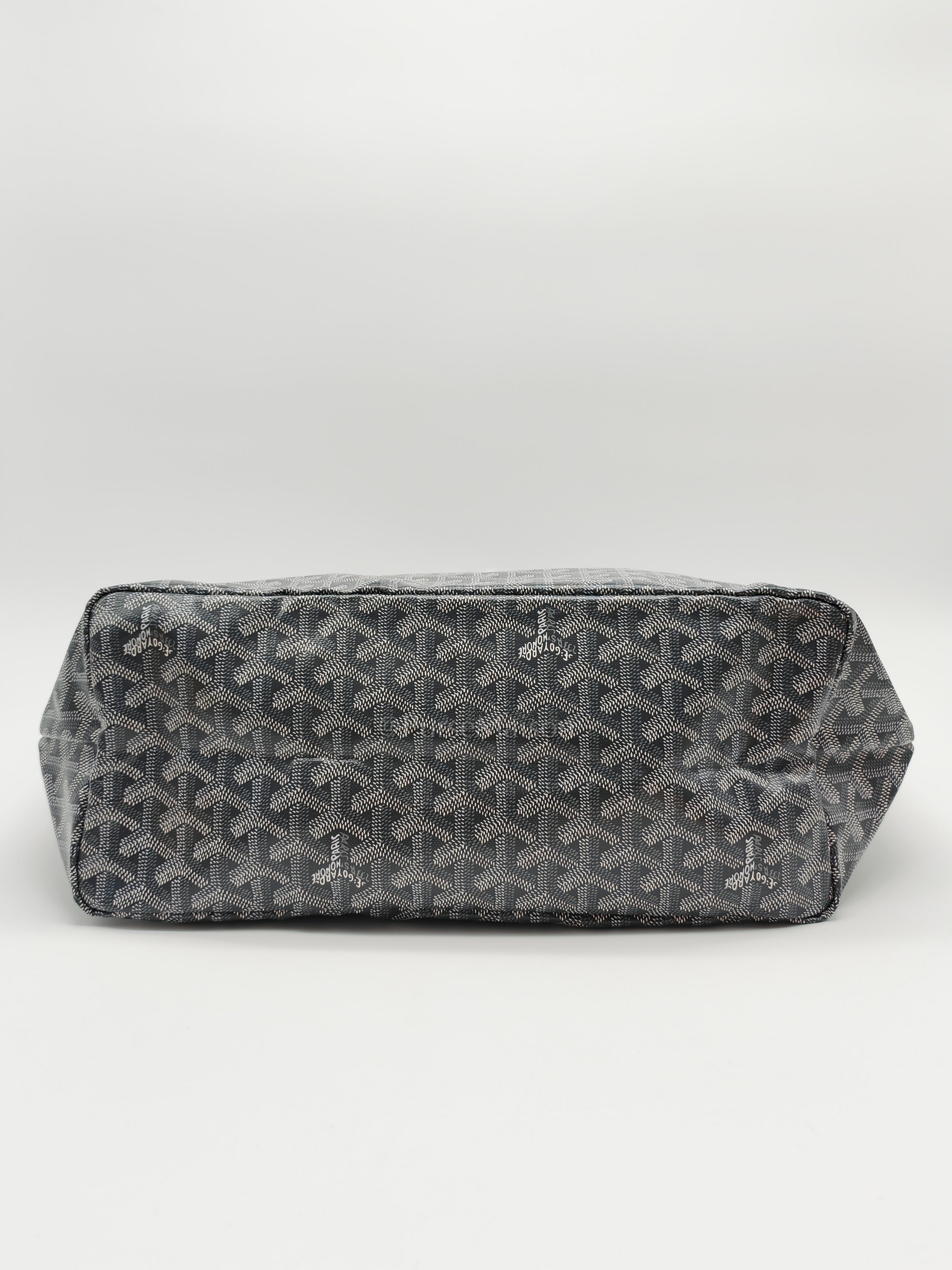 Saint Louis PM Tote Bag in Gray/Gris Goyardine Canvas with Croc Universal Clip Charm | Purse Maison Luxury Bags Shop