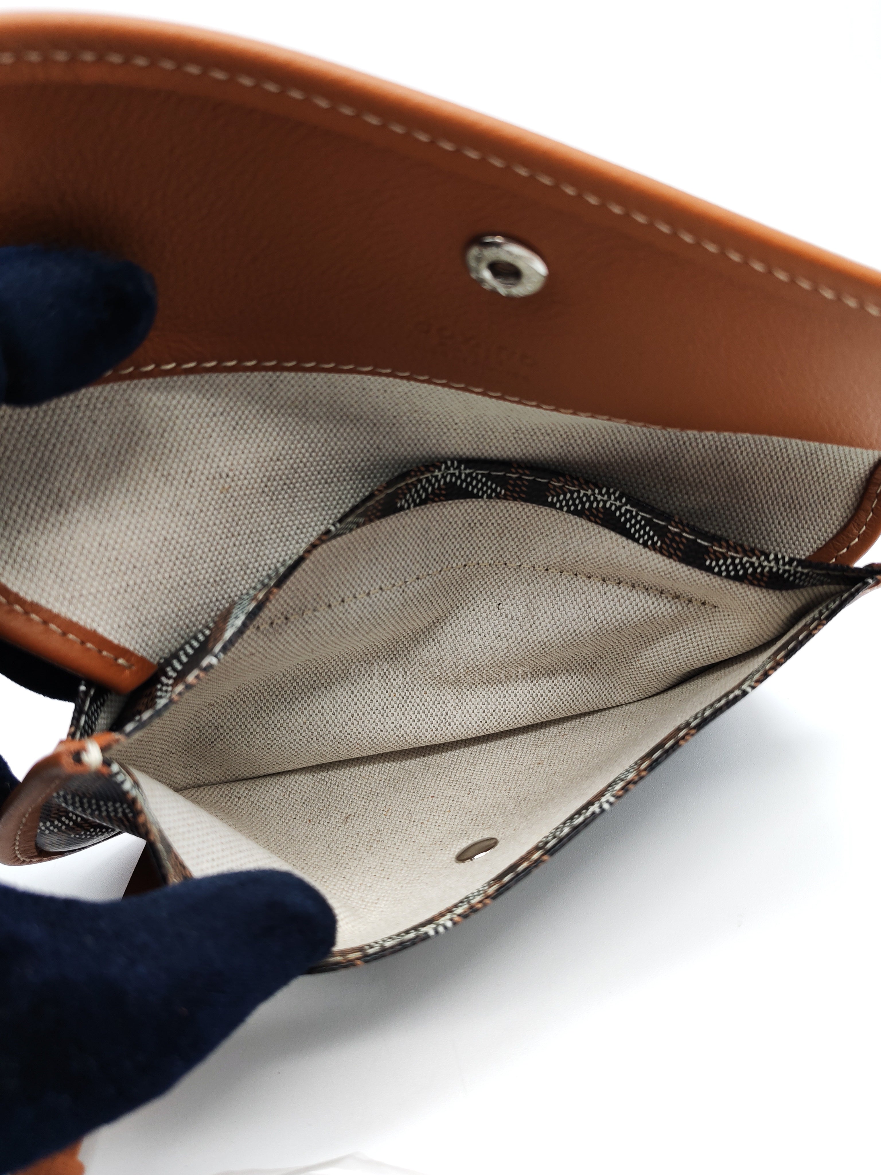 Saint Louis PM Tote Bag in Tan/Black Goyardine Canvas with Croc Unicversal Chip Charm | Purse Maison Luxury Bags Shop