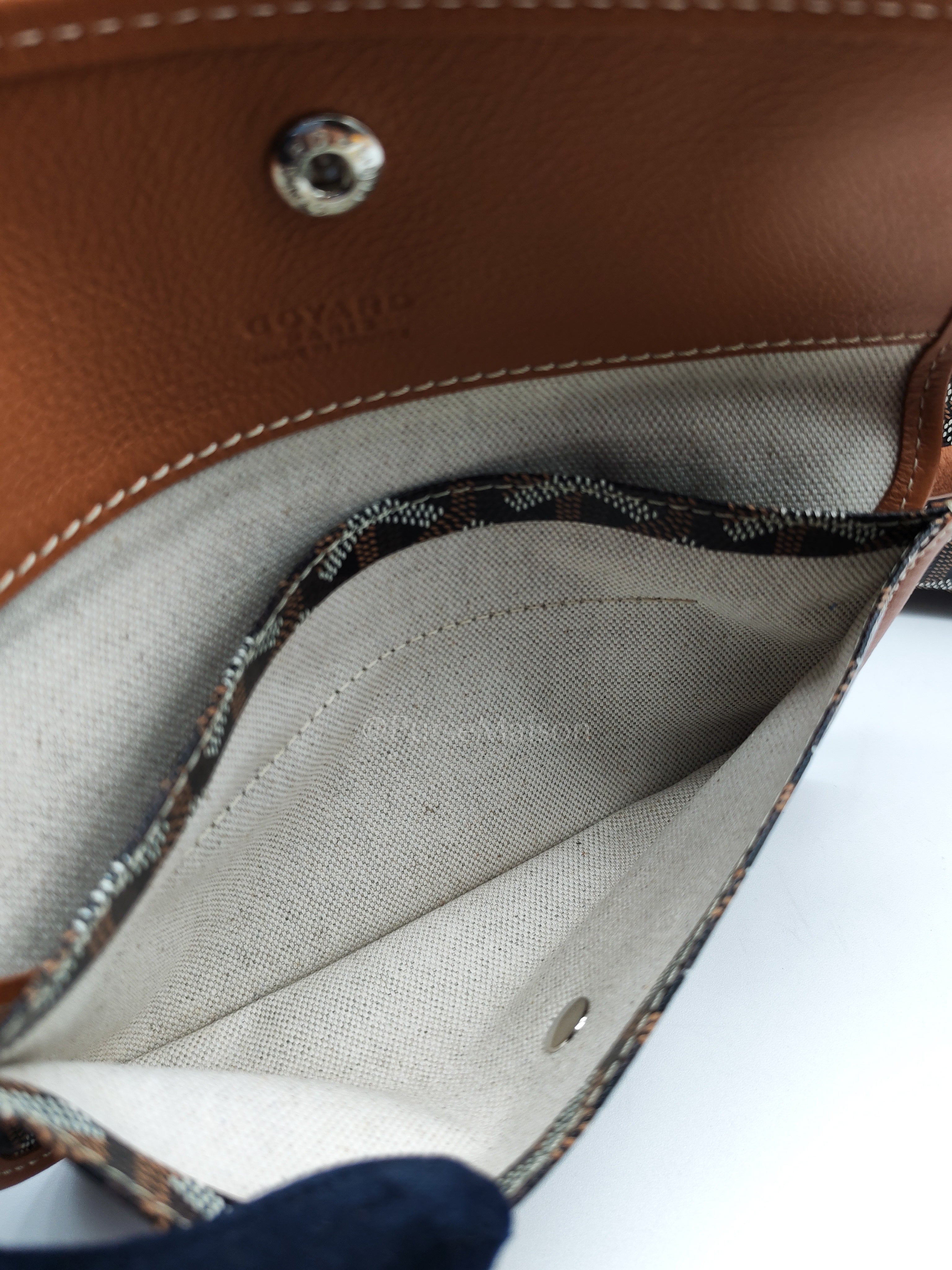 Saint Louis PM Tote Bag in Tan/Black Goyardine Canvas with Croc Universal Clip Charm | Purse Maison Luxury Bags Shop