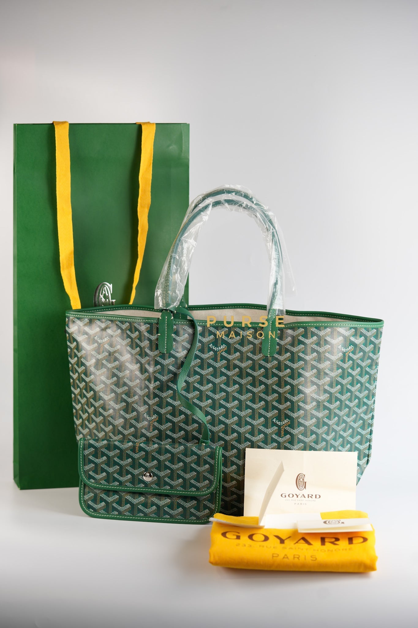 Saint Louis PM Tote Bag in Vert (Green) | Purse Maison Luxury Bags Shop