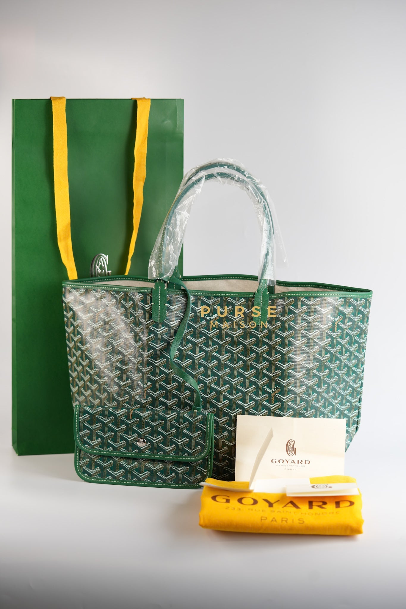 Saint Louis PM Tote Bag in Vert (Green) | Purse Maison Luxury Bags Shop