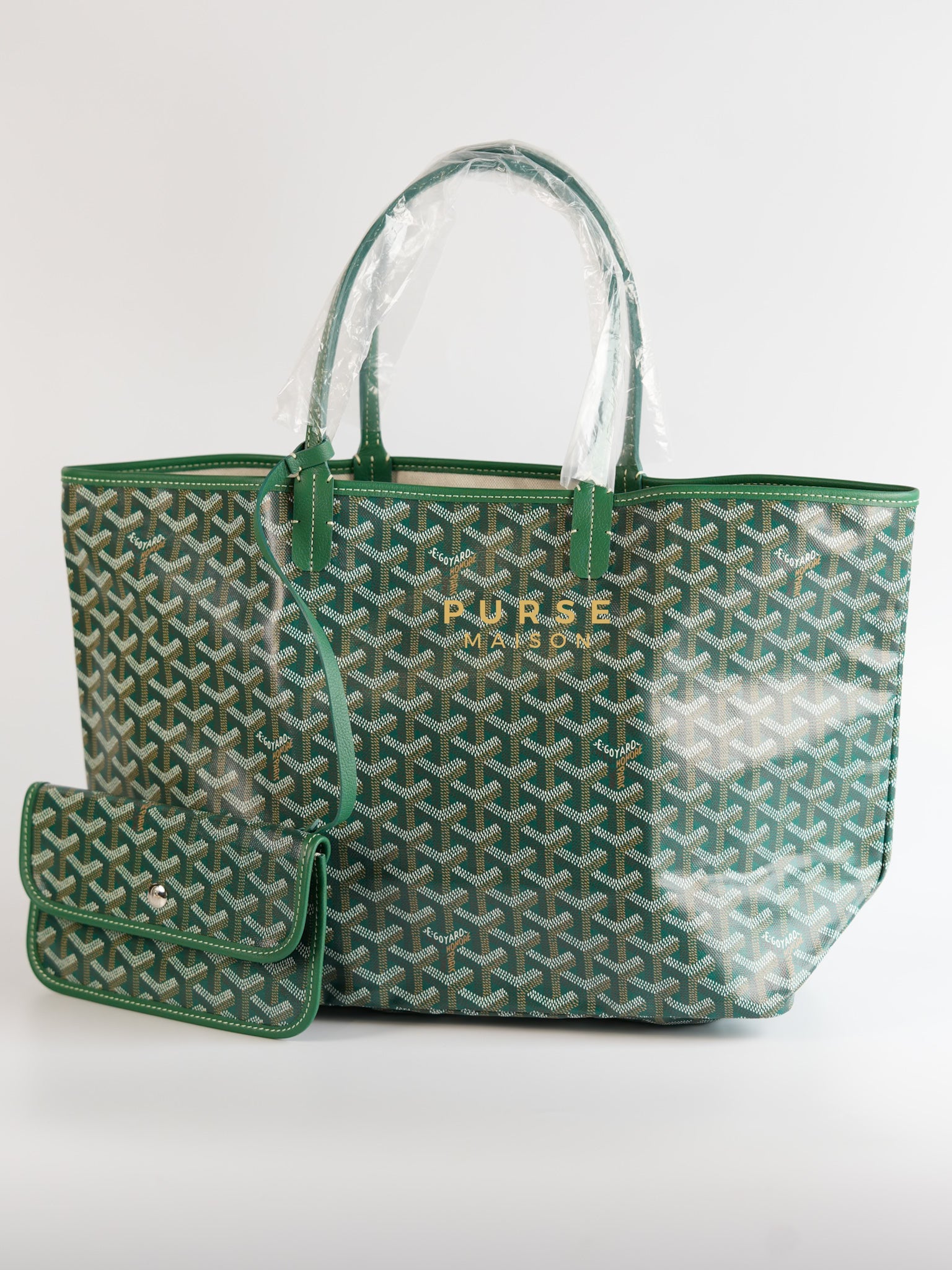 Saint Louis PM Tote Bag in Vert (Green) | Purse Maison Luxury Bags Shop