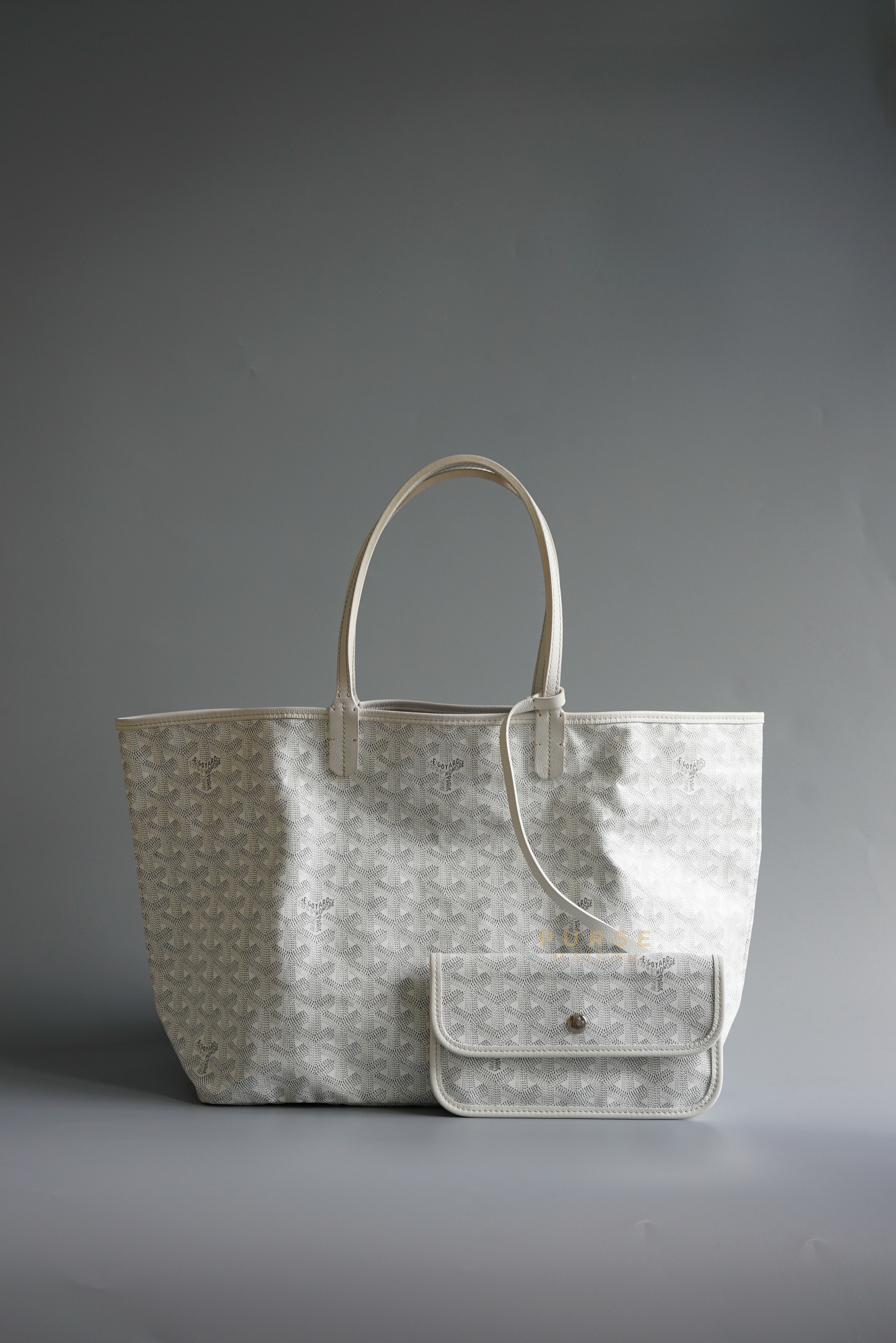 Saint Louis PM Tote in Blanc (White) | Purse Maison Luxury Bags Shop