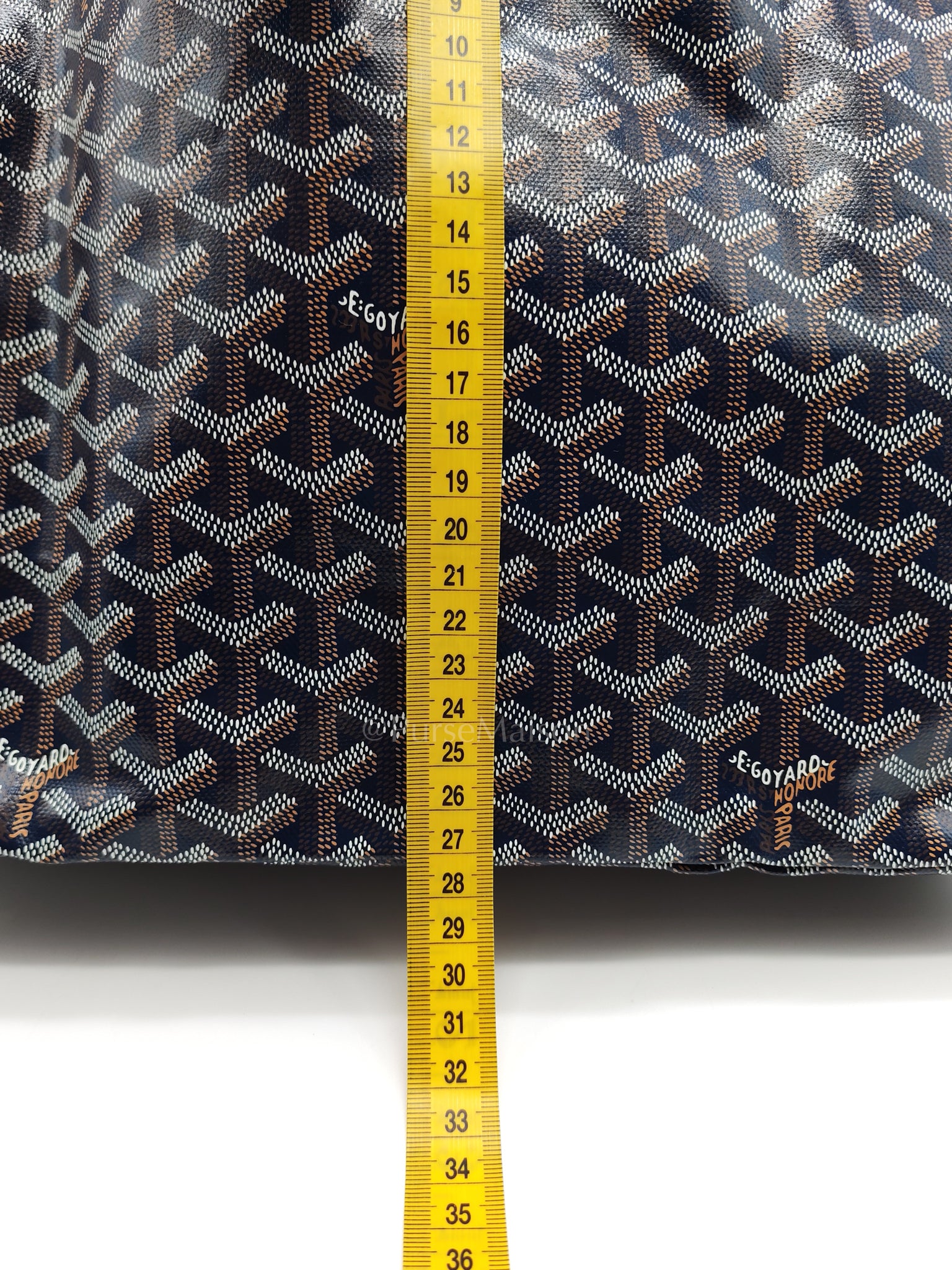 Saint Louis PM with Croc Universel Clip Charm in Navy Blue Goyardine Canvas | Purse Maison Luxury Bags Shop