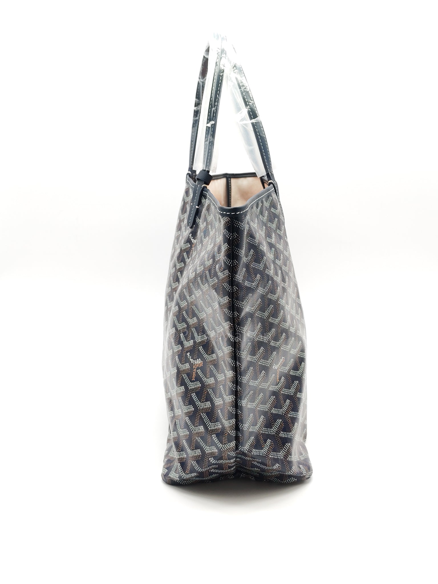 Saint Louis PM with Croc Universel Clip Charm in Navy Blue Goyardine Canvas | Purse Maison Luxury Bags Shop