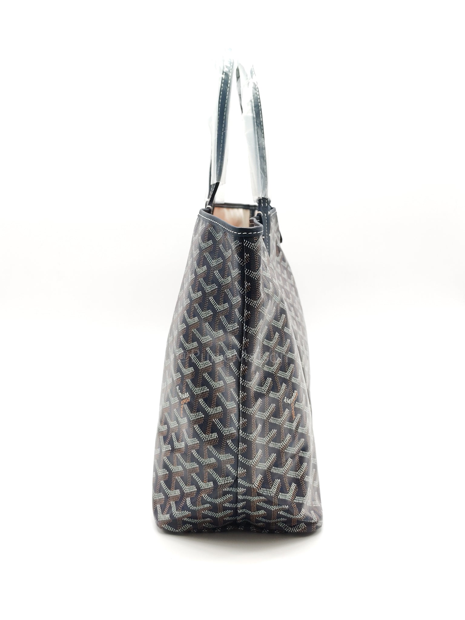 Saint Louis PM with Croc Universel Clip Charm in Navy Blue Goyardine Canvas | Purse Maison Luxury Bags Shop