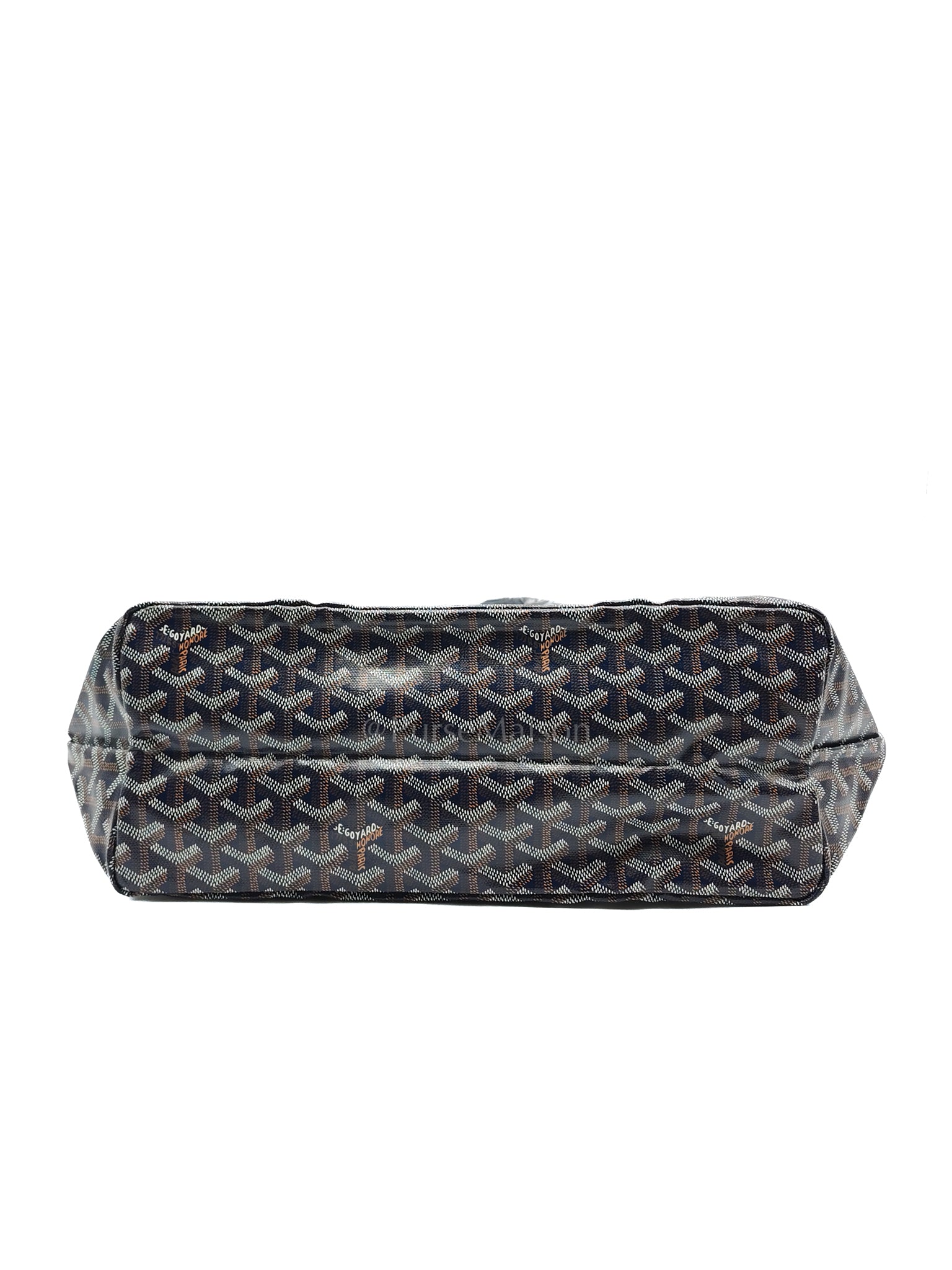 Saint Louis PM with Croc Universel Clip Charm in Navy Blue Goyardine Canvas | Purse Maison Luxury Bags Shop