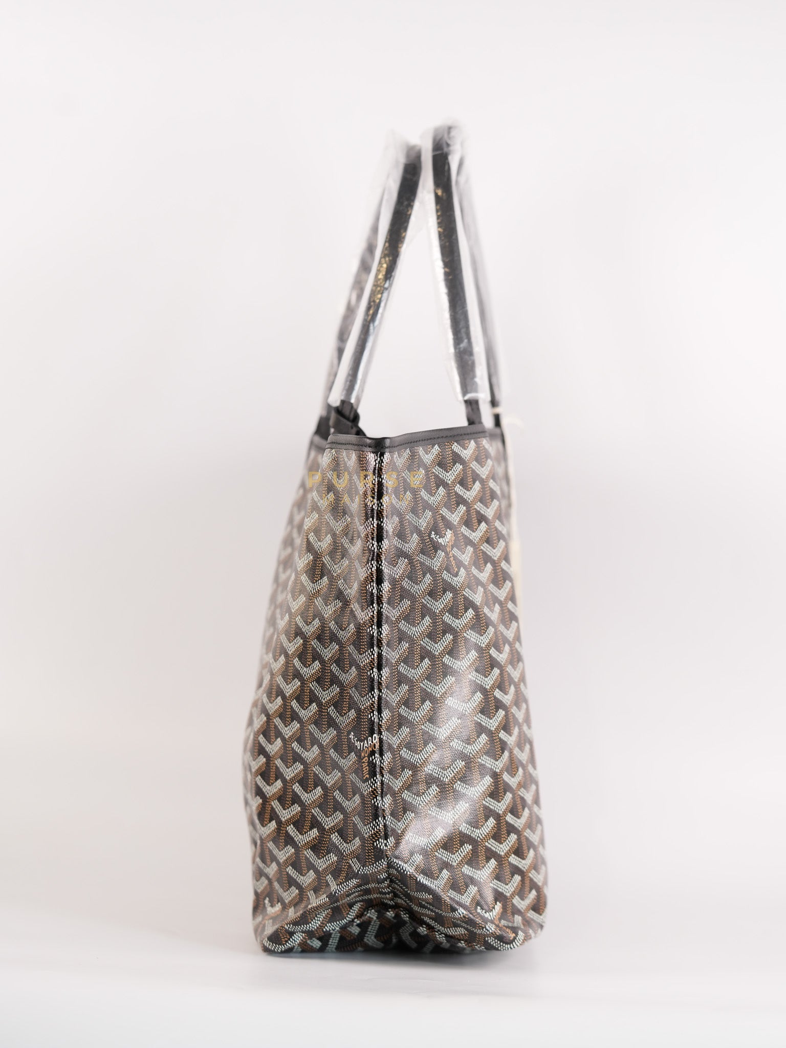 Saint Louis PM in Noir Goyardine Canvas | Purse Maison Luxury Bags Shop