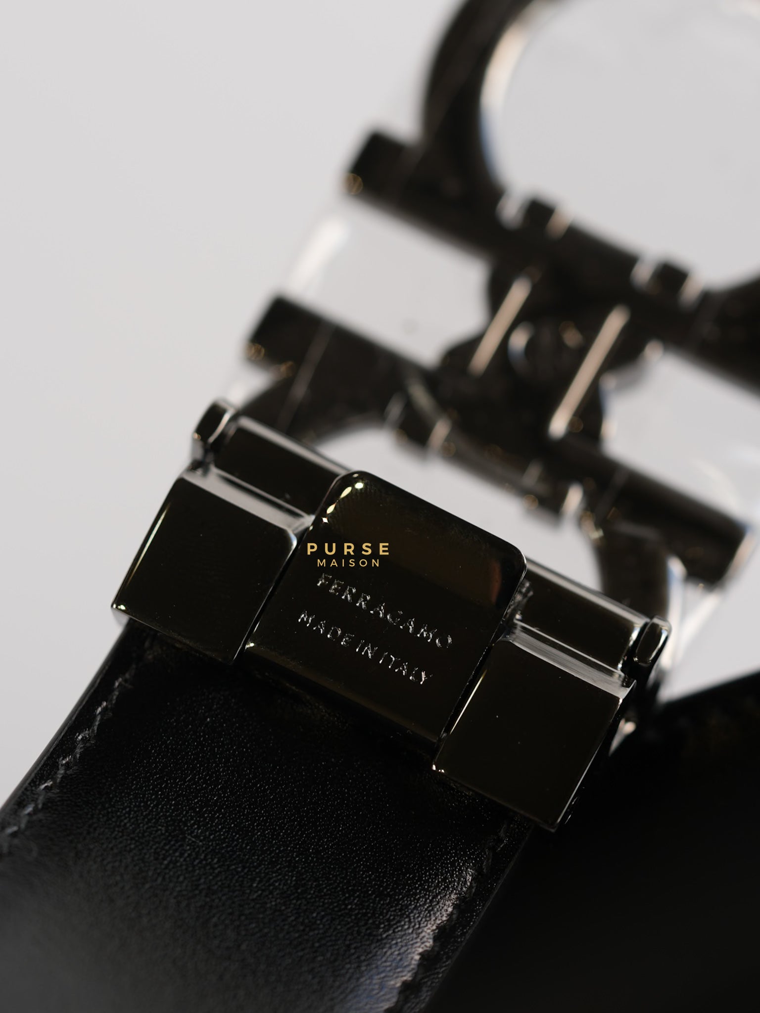 Salvatore Ferragamo Reversible Black Belt Size 105cm | Purse Maison Luxury Bags Shop