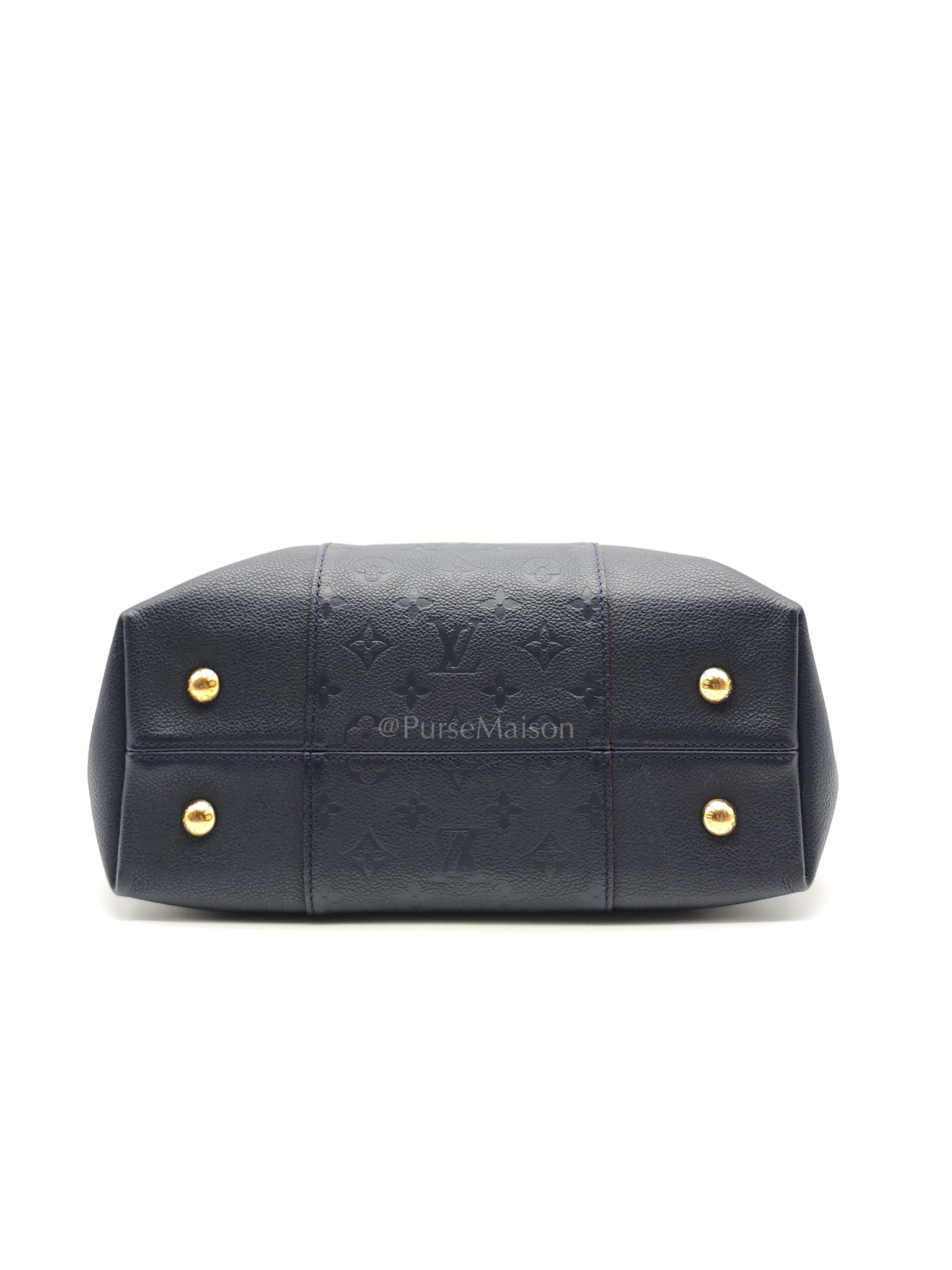 Melie Hobo Bag in Marine Rouge Monogram Empreinte Leather & Gold Hardawre (Datecode: DU3187)
