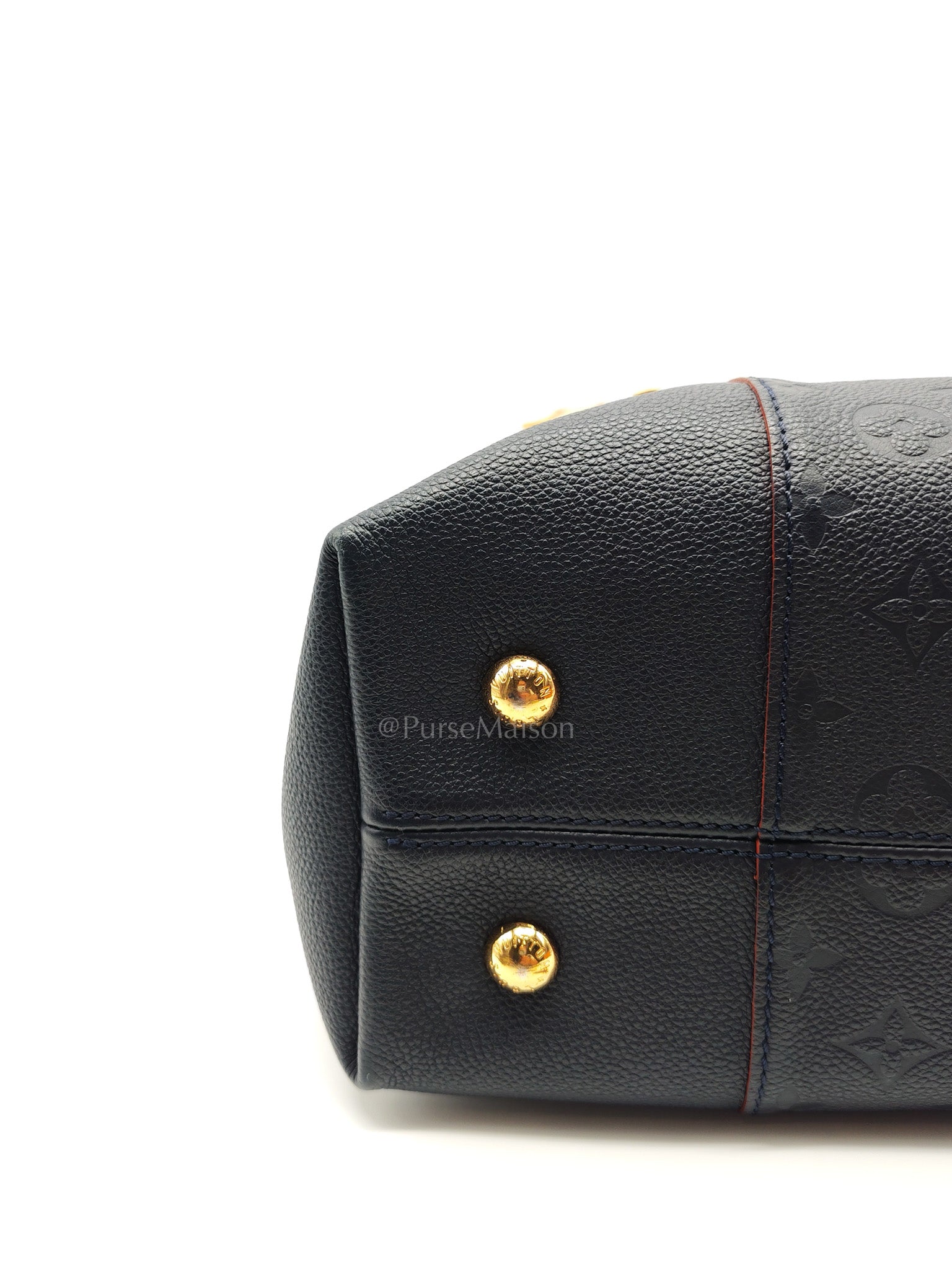 Melie Hobo Bag in Marine Rouge Monogram Empreinte Leather & Gold Hardawre (Datecode: DU3187)