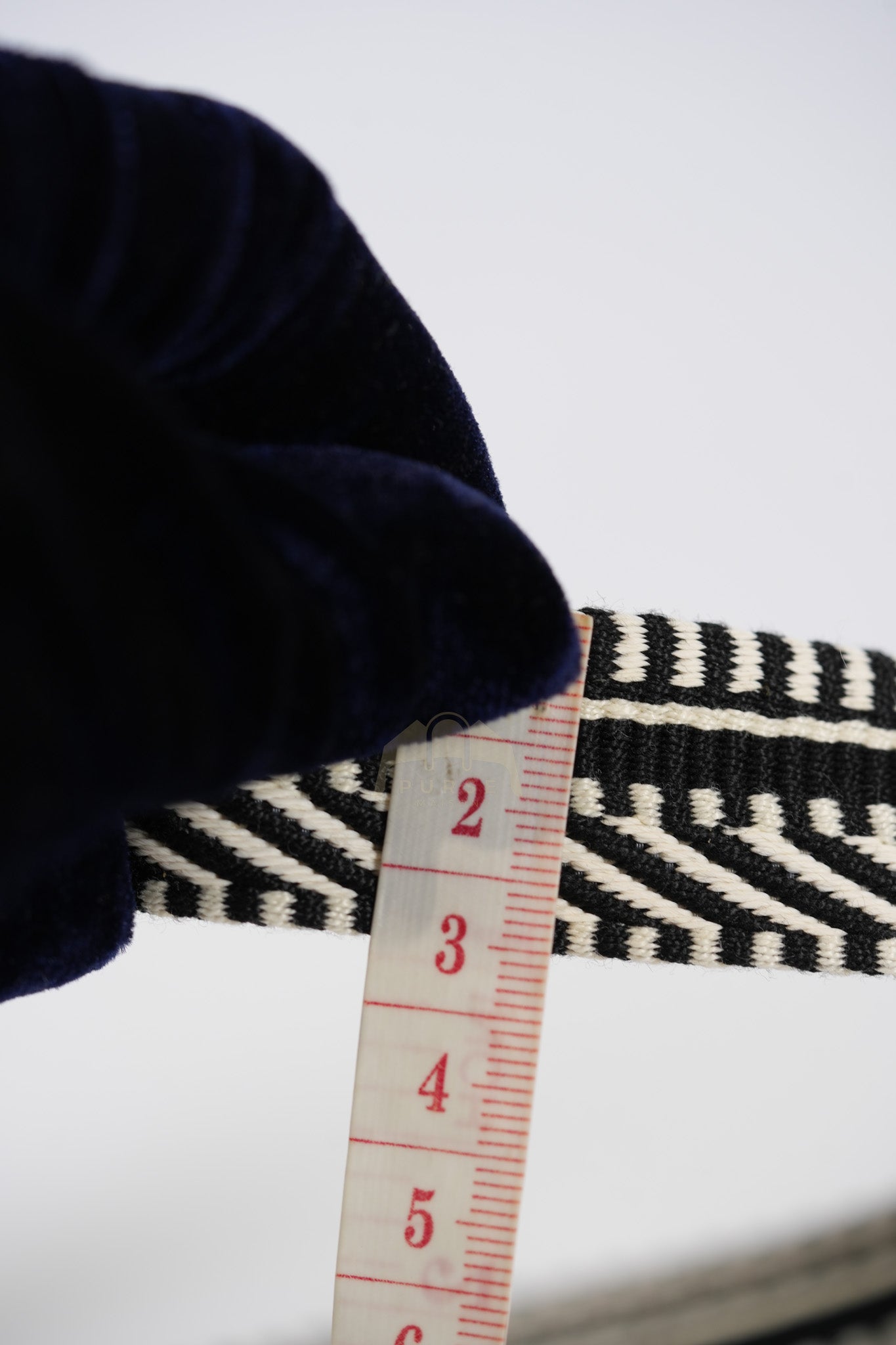 Sangle Cavale Bag Strap in Black/White Pattern and Gold Hardware (44.5inches) | Purse Maison Luxury Bags Shop