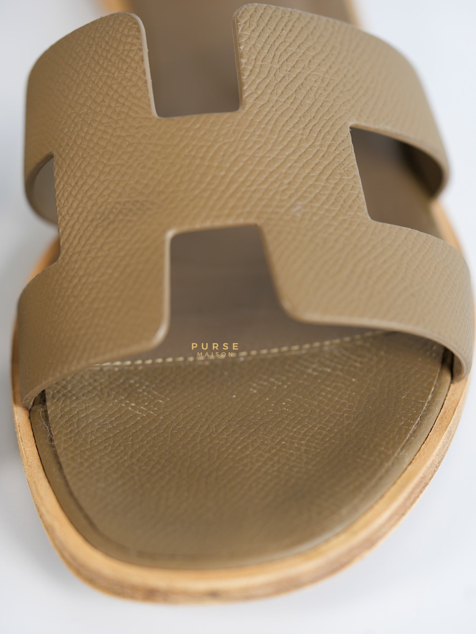 Santorini Sandals Etoupe Size 37.5 | Purse Maison Luxury Bags Shop