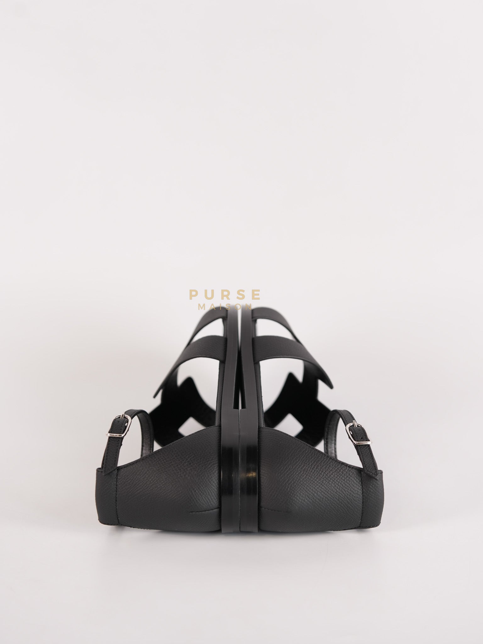 Santorini Sandals in Black Size 37 EU (23cm) | Purse Maison Luxury Bags Shop