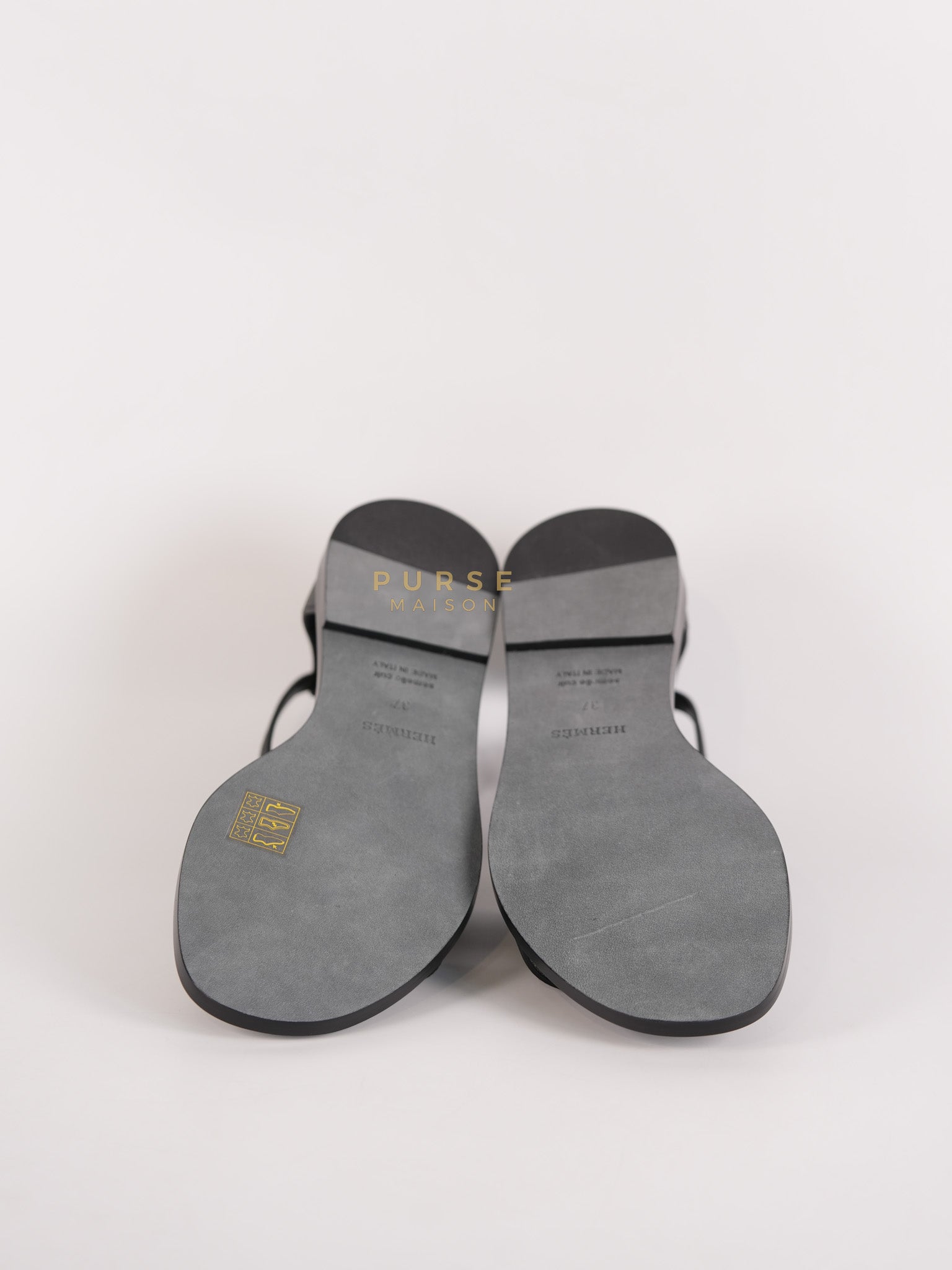 Santorini Sandals in Black Size 37 EU (23cm) | Purse Maison Luxury Bags Shop