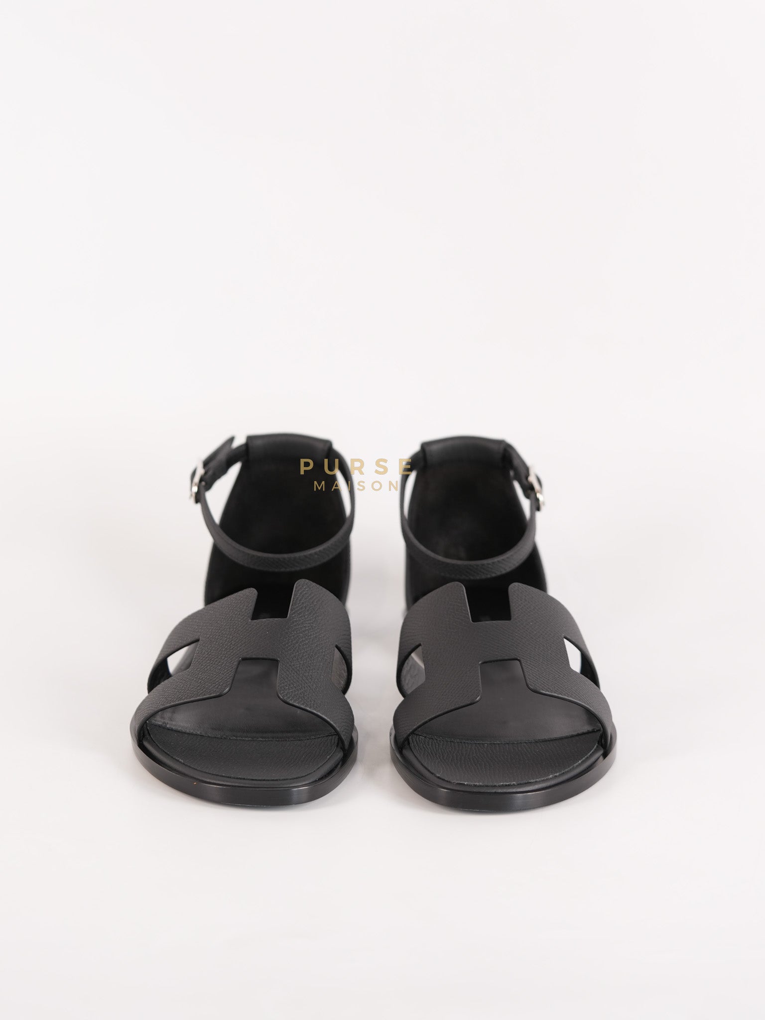 Santorini Sandals in Black Size 37 EU (23cm) | Purse Maison Luxury Bags Shop