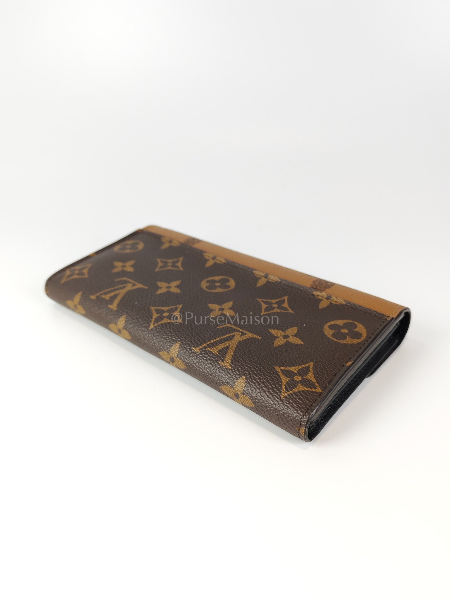 Sarah Wallet in Reverse Monogram Canvas (Microchip) | Purse Maison Luxury Bags Shop