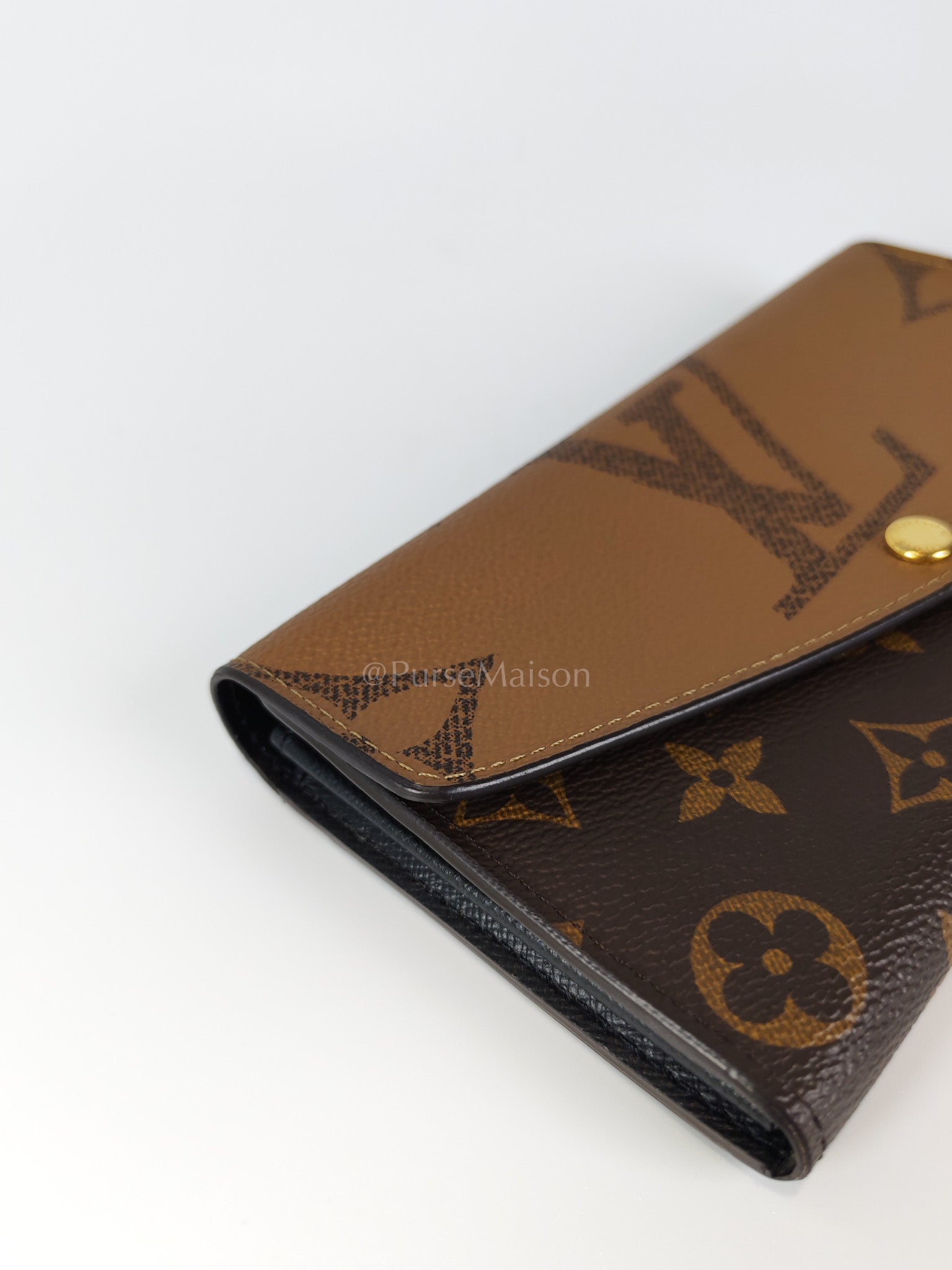 Sarah Wallet in Reverse Monogram Canvas (Microchip) | Purse Maison Luxury Bags Shop