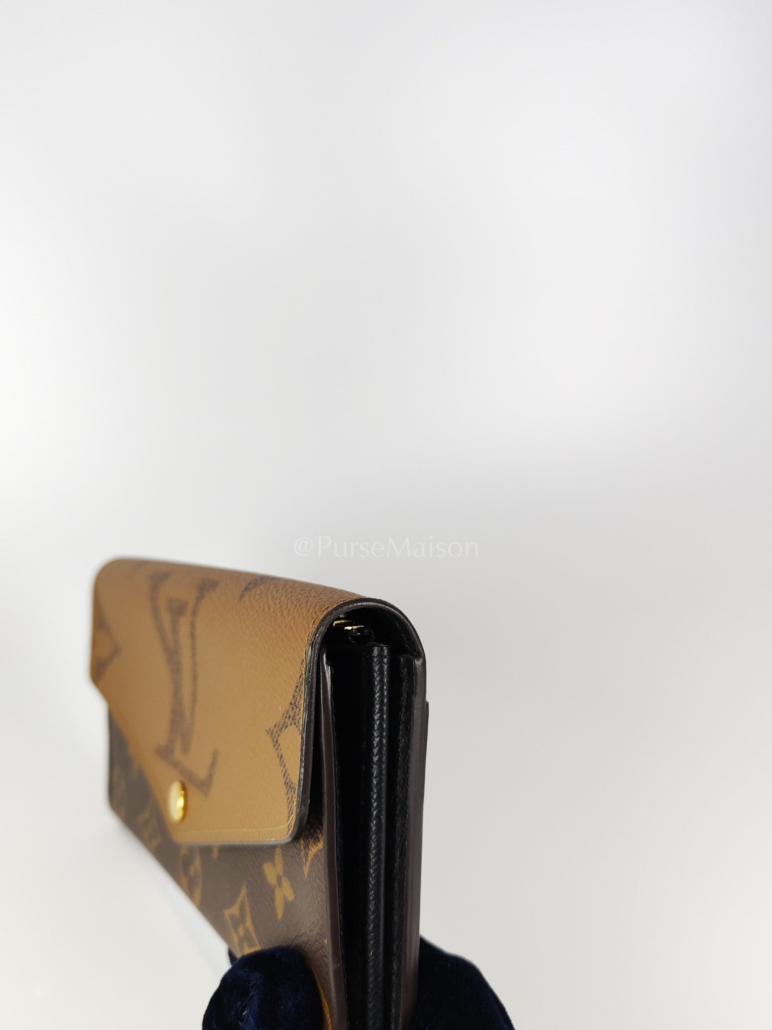 Sarah Wallet in Reverse Monogram Canvas (Microchip) | Purse Maison Luxury Bags Shop