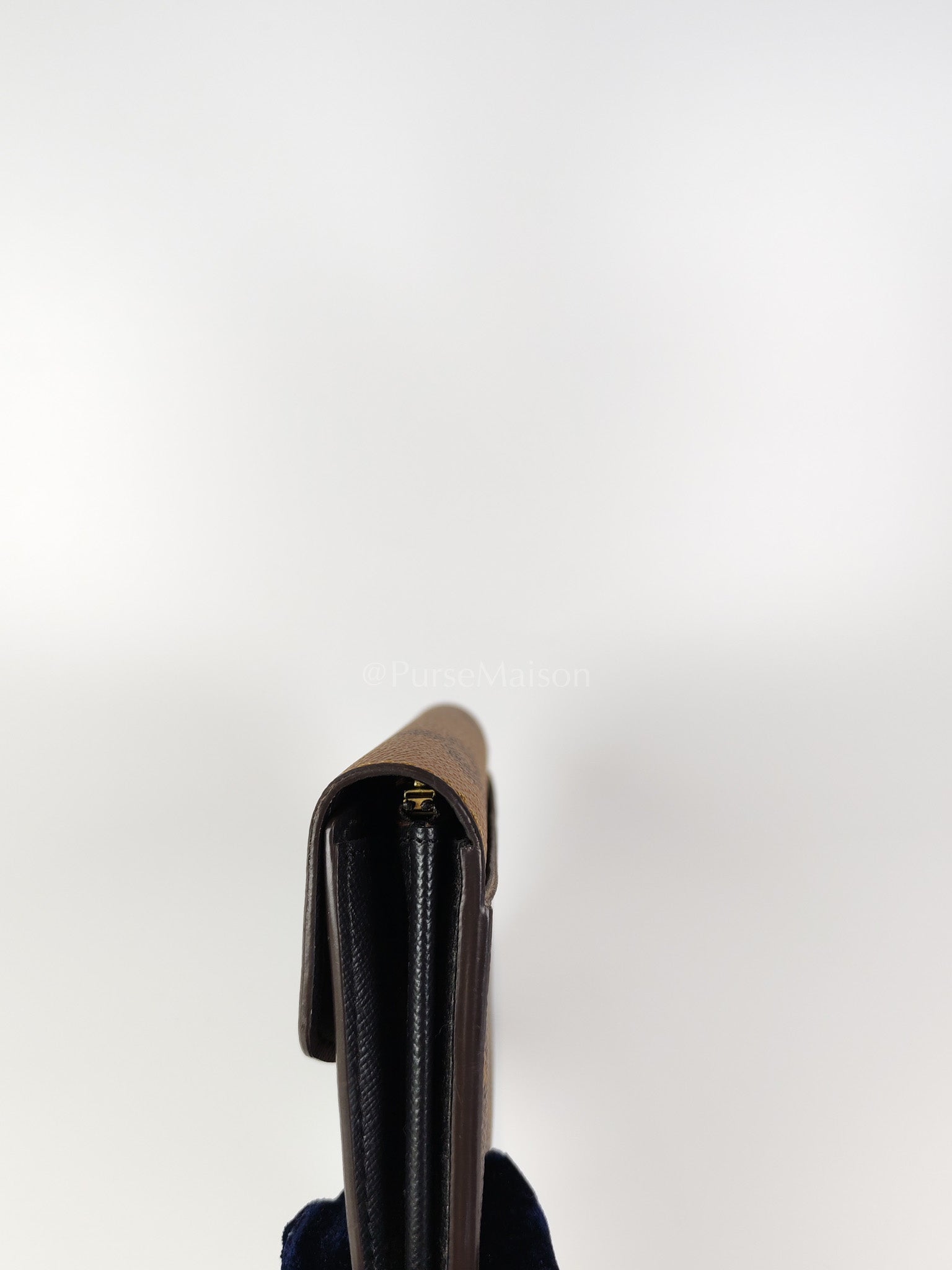 Sarah Wallet in Reverse Monogram Canvas (Microchip) | Purse Maison Luxury Bags Shop