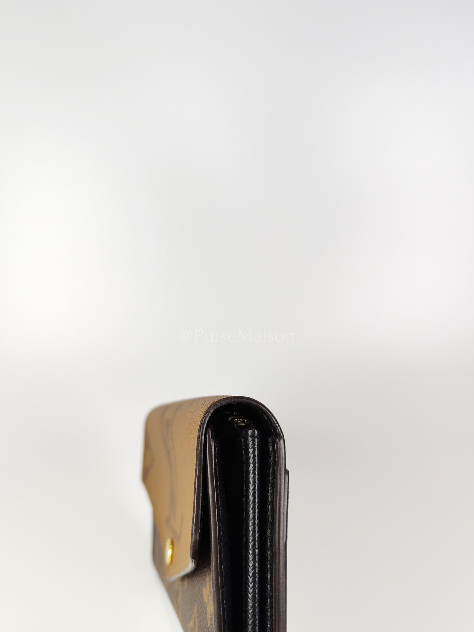 Sarah Wallet in Reverse Monogram Canvas (Microchip) | Purse Maison Luxury Bags Shop